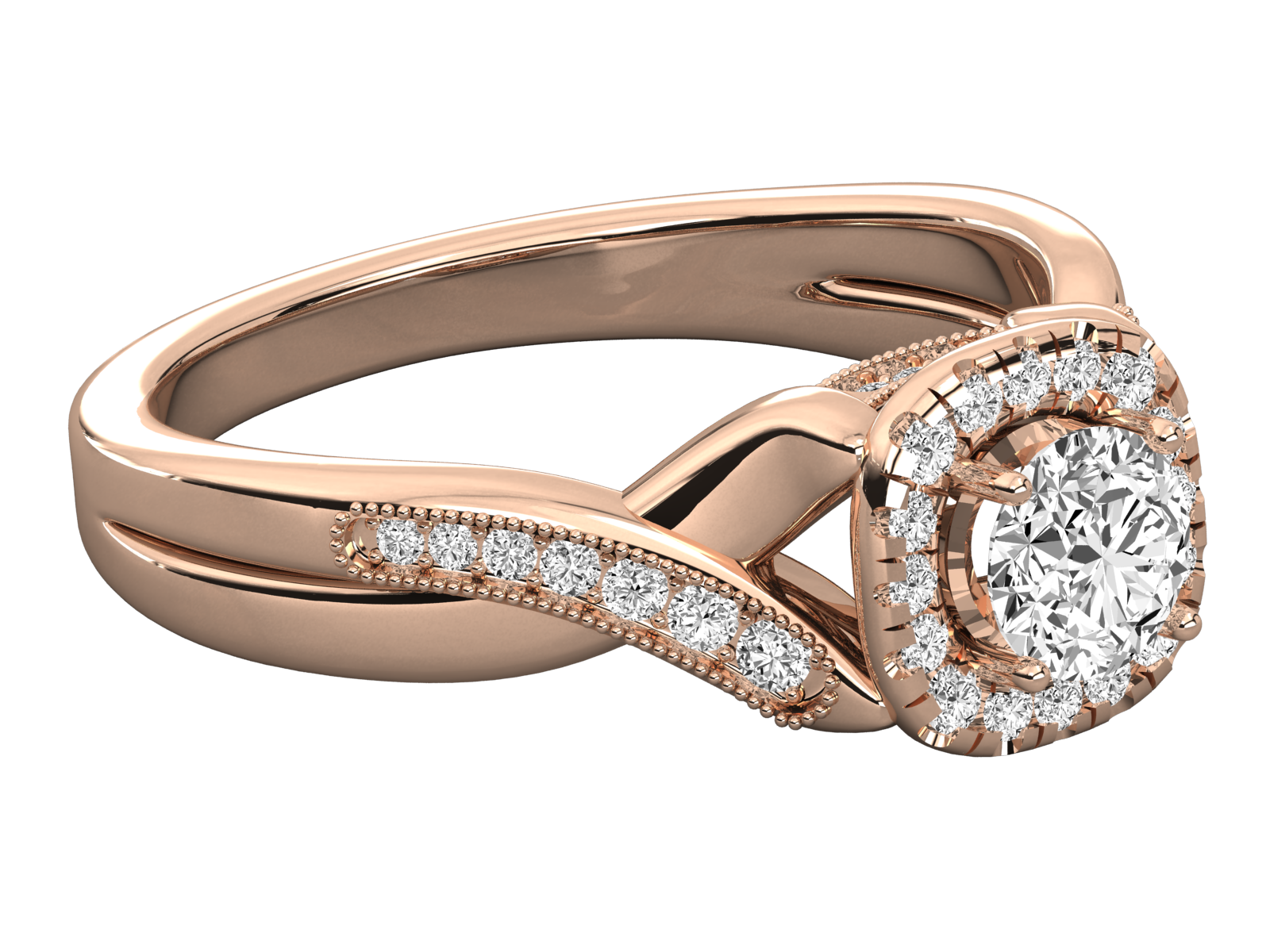 Rose Gold Plated Sterling Silver Ring