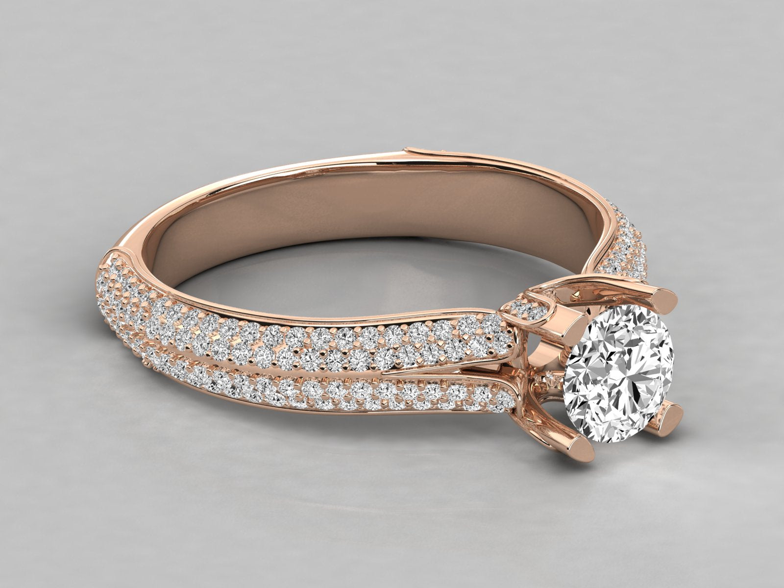 Rose Gold Plated Sterling Silver Ring