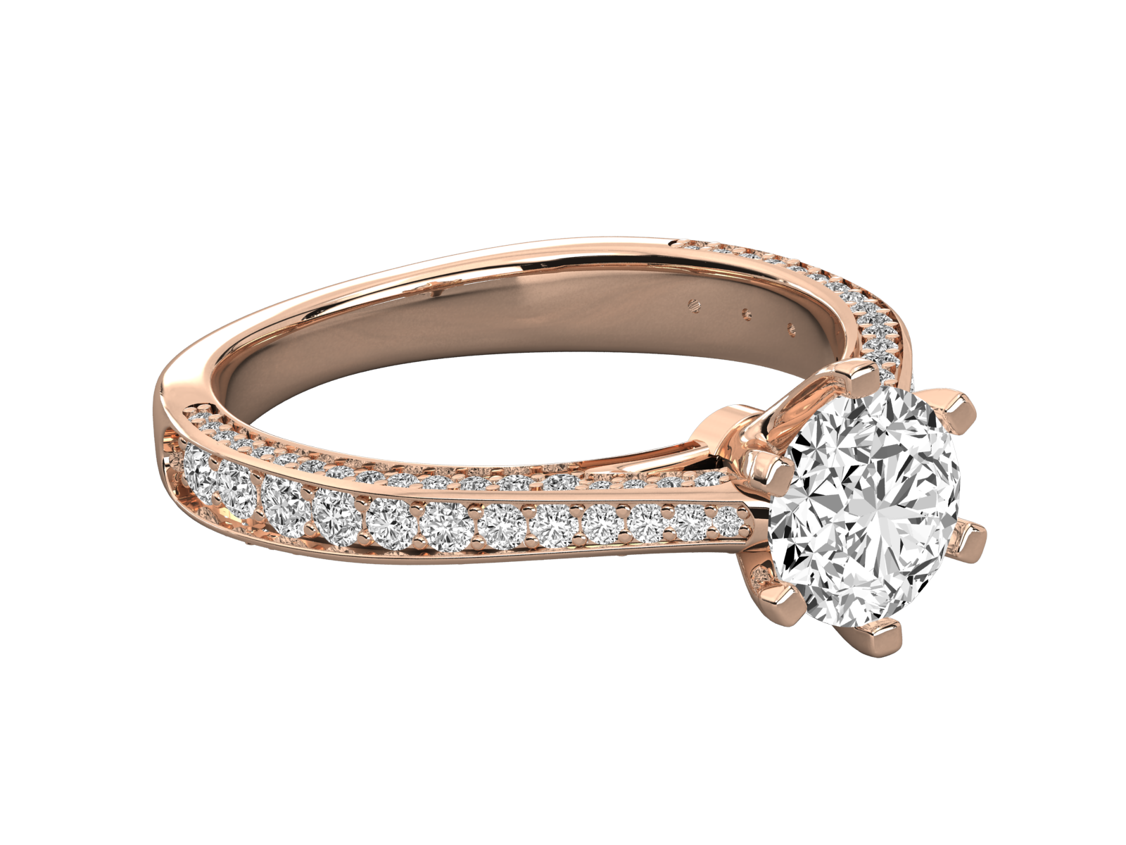 Rose Gold Plated Sterling Silver Ring