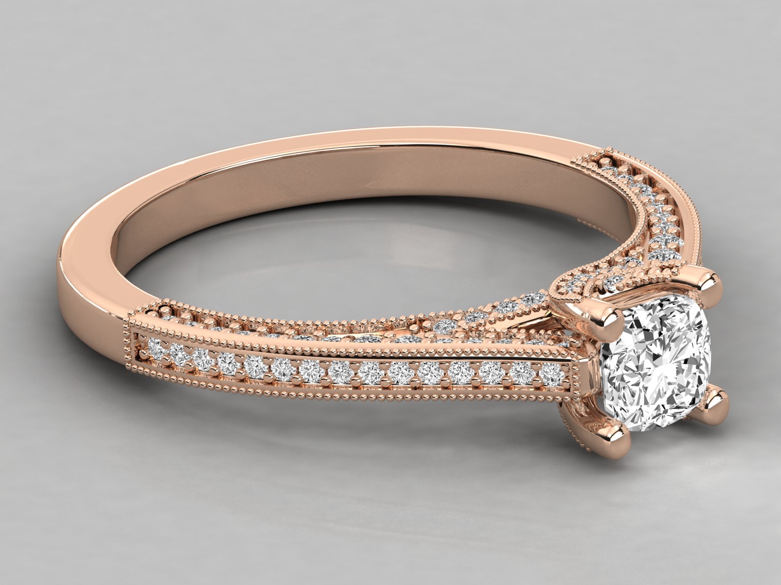 Rose Gold Plated Sterling Silver Ring