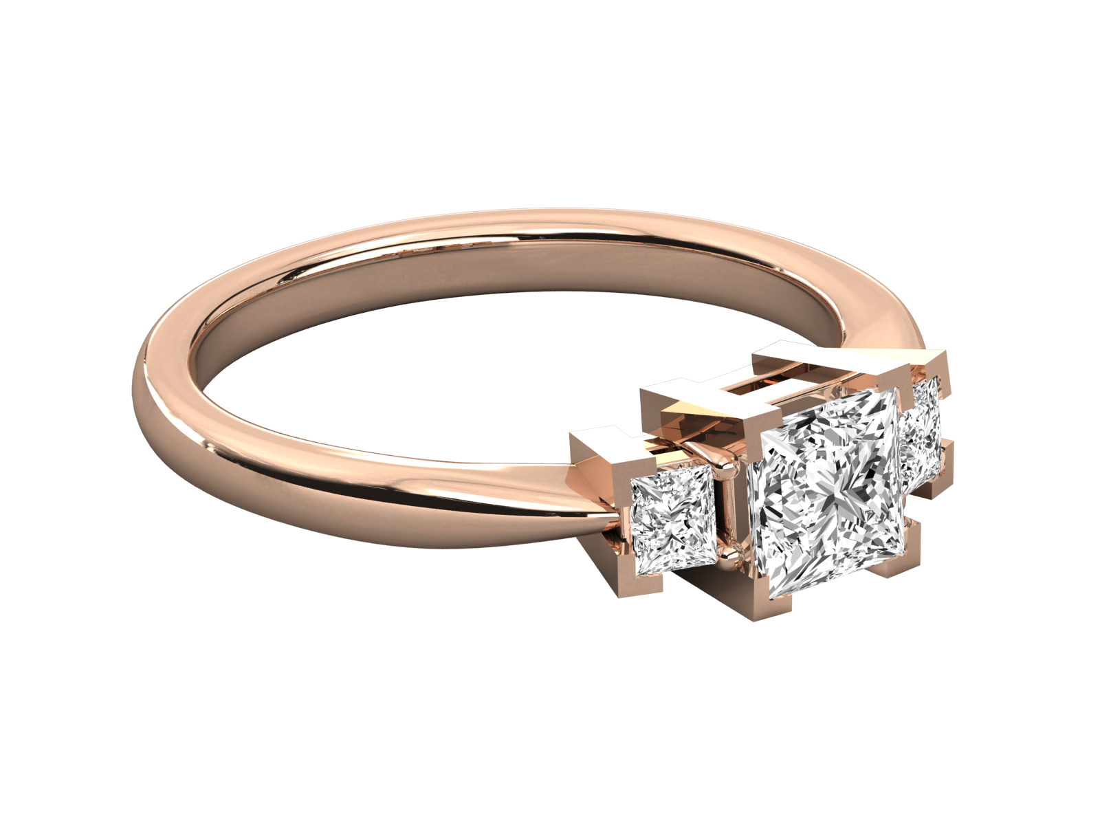 Rose Gold Plated Sterling Silver Ring