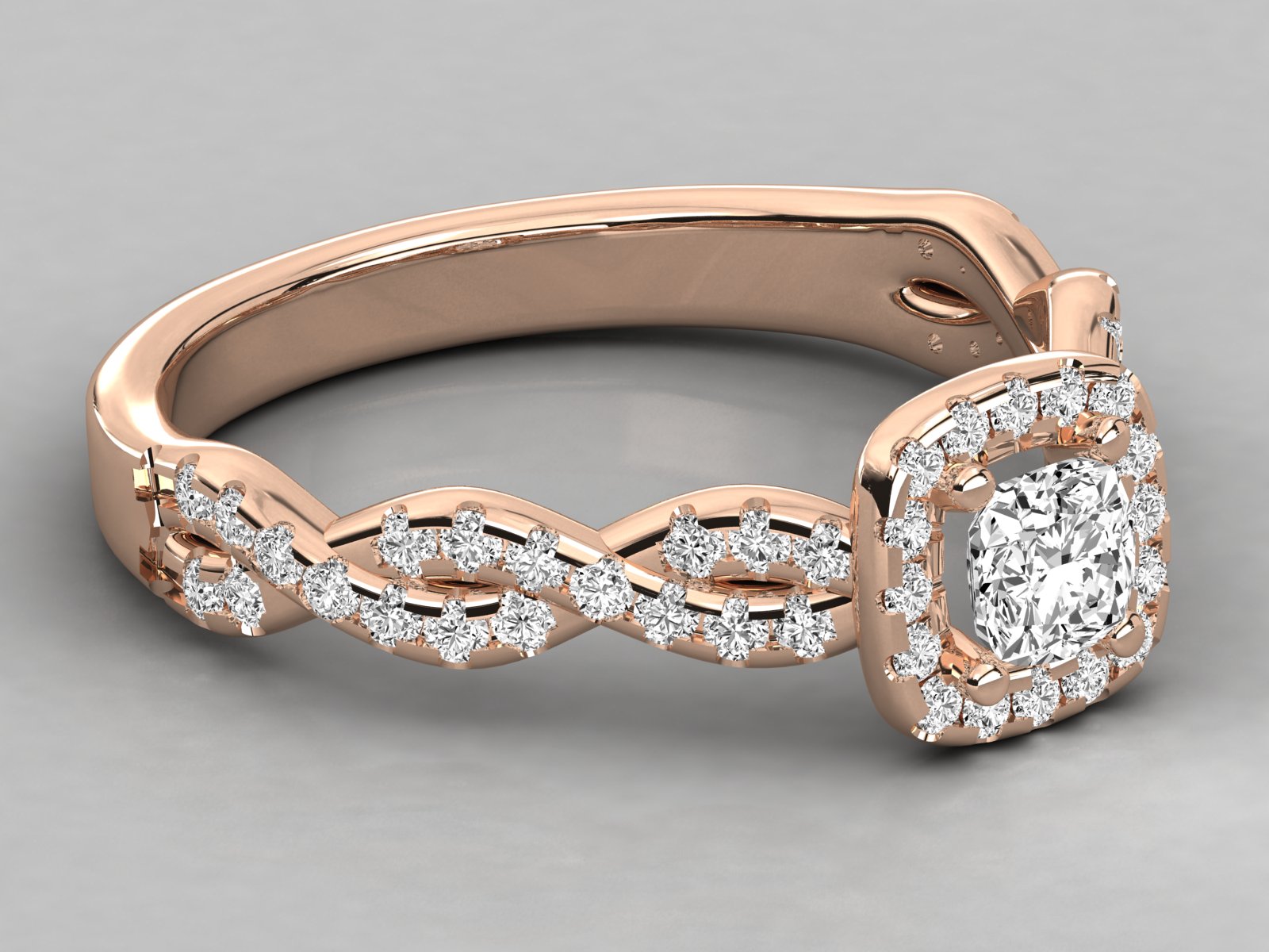 Rose Gold Plated Sterling Silver Ring