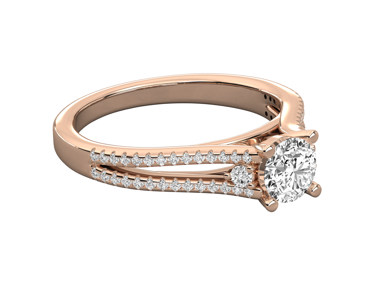 Rose Gold Plated Sterling Silver Ring