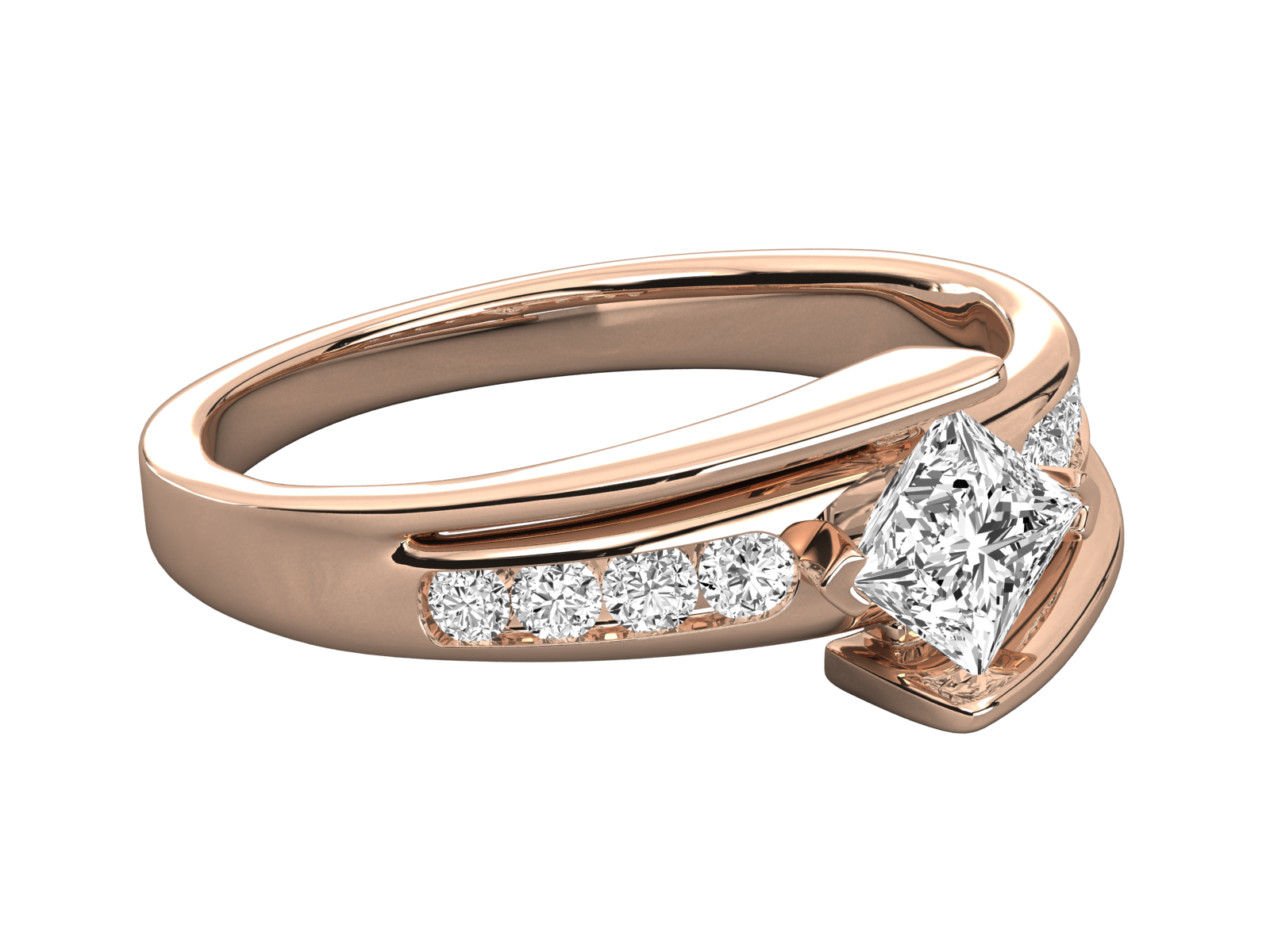 Rose Gold Plated Sterling Silver Ring