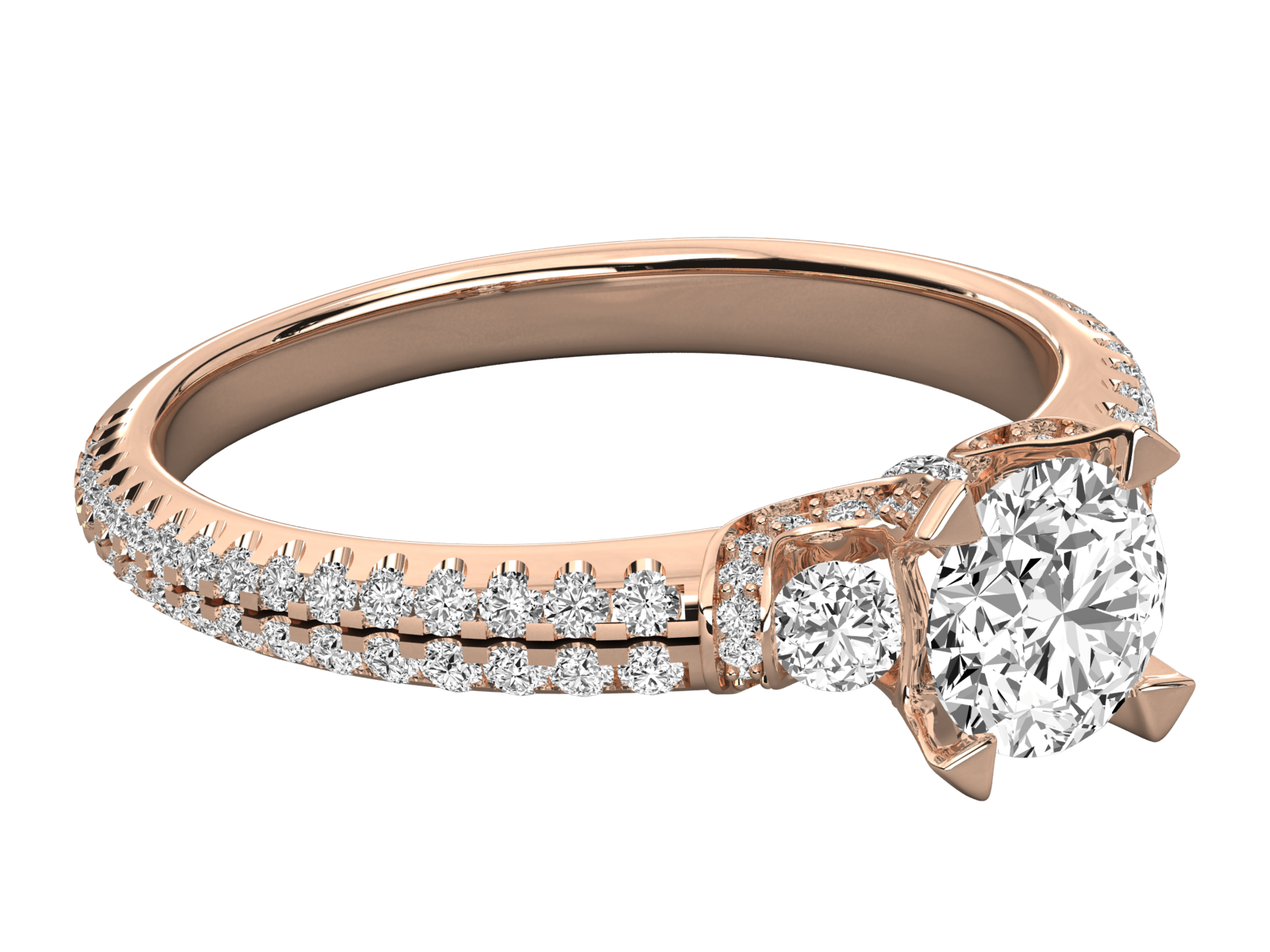 Rose Gold Plated Sterling Silver Ring