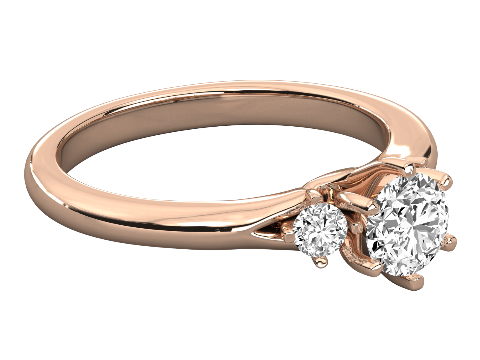 Rose Gold Plated Sterling Silver Ring