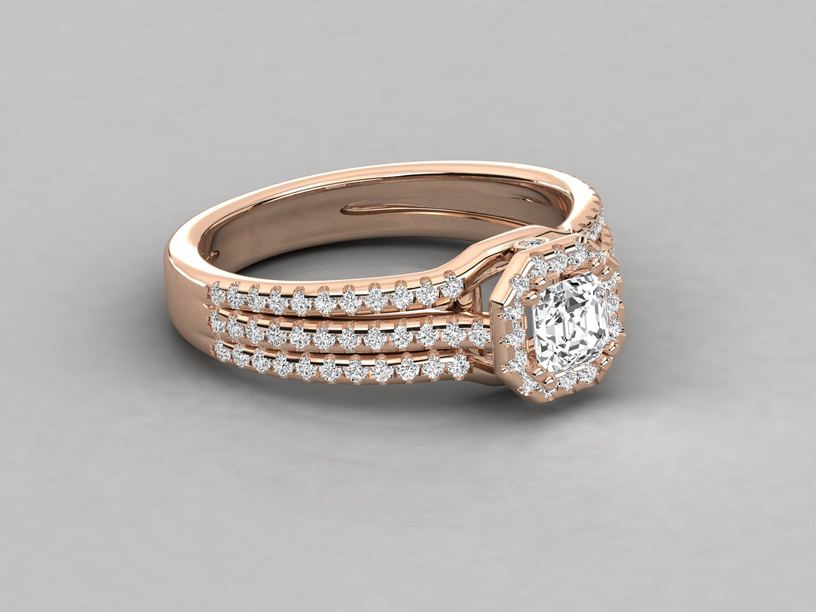 Rose Gold Plated Sterling Silver Ring