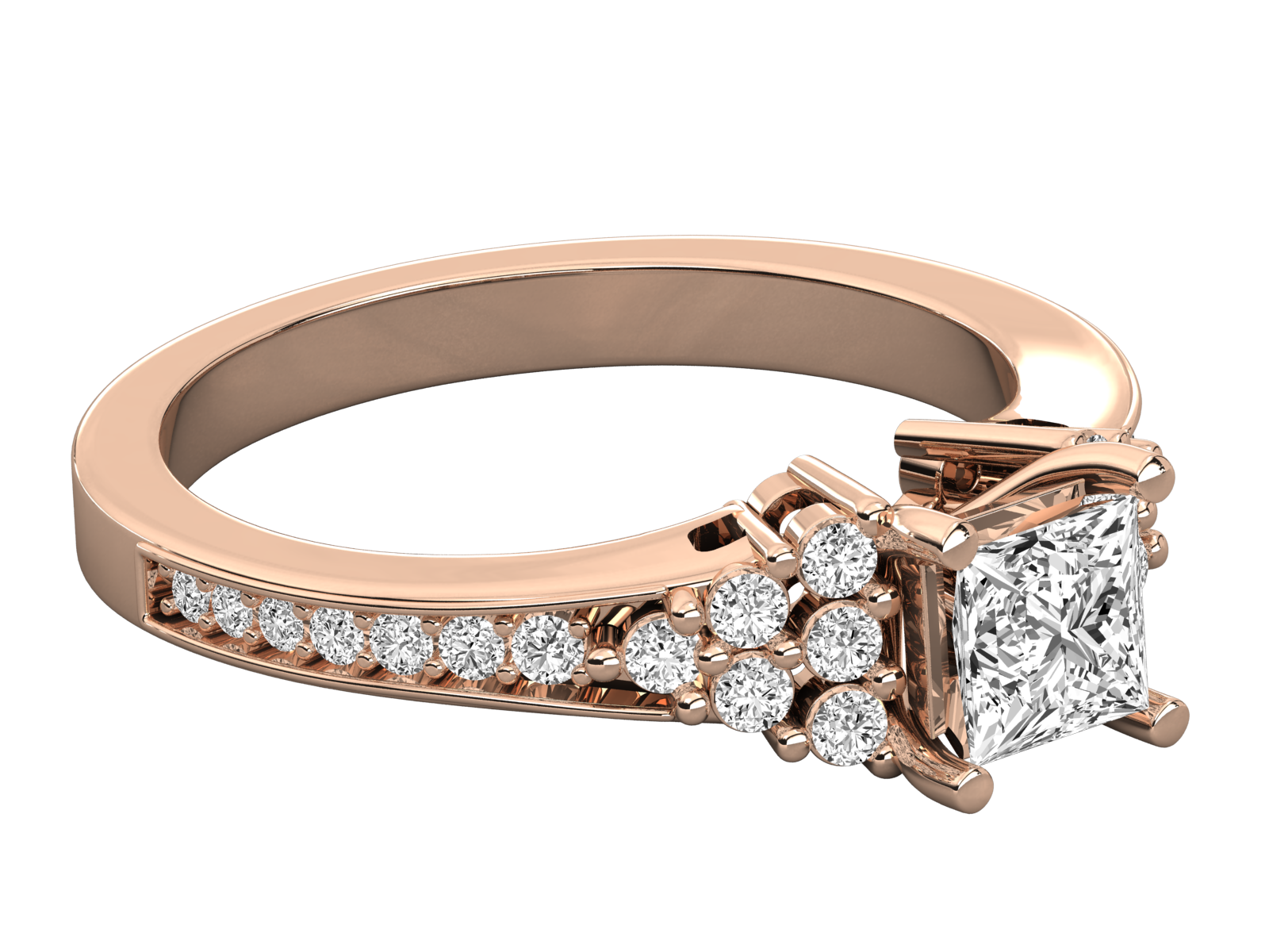 Rose Gold Plated Sterling Silver Ring