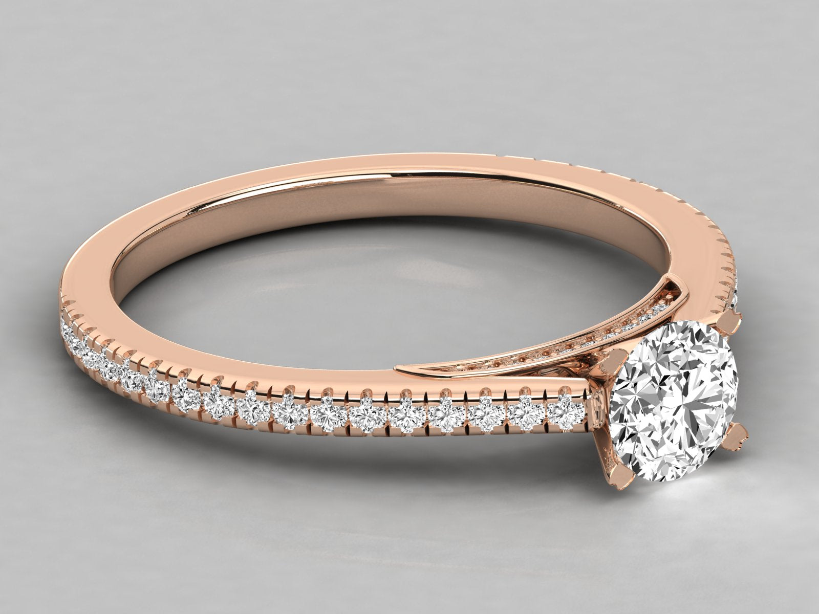 Rose Gold Plated Sterling Silver Ring