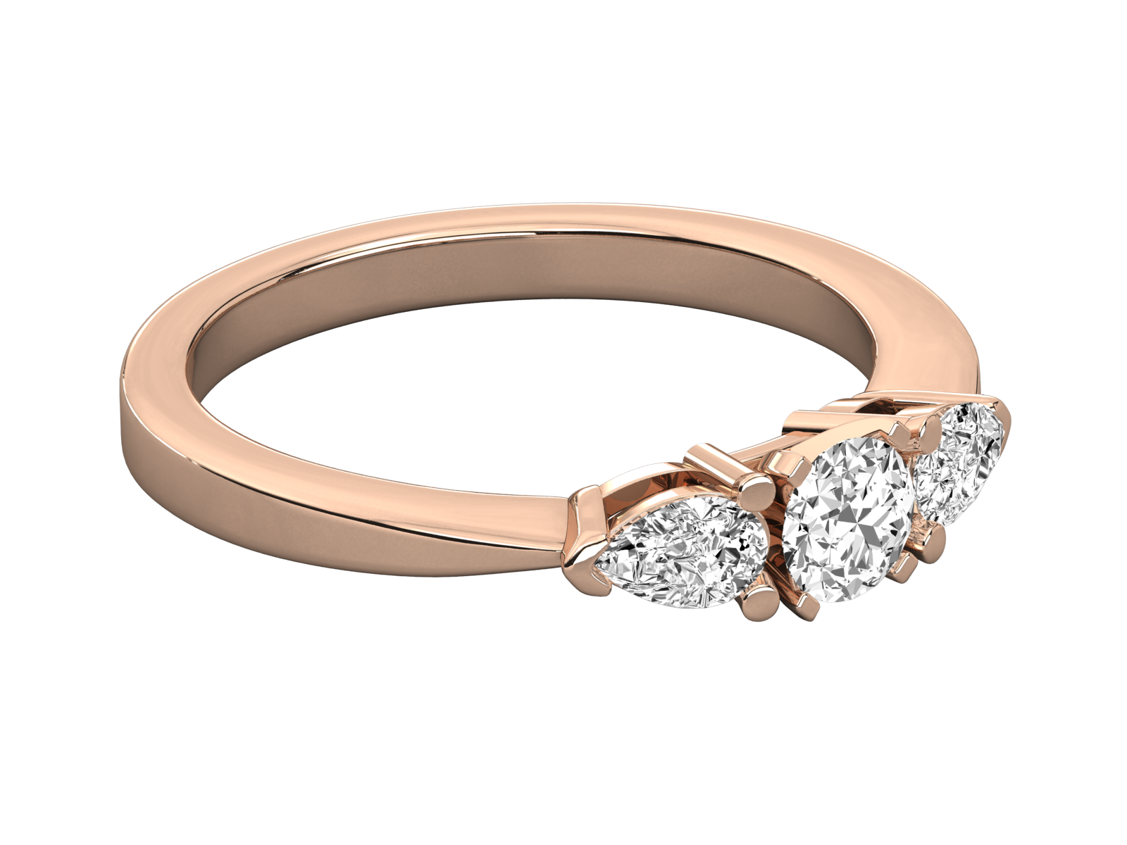 Rose Gold Plated Sterling Silver Ring