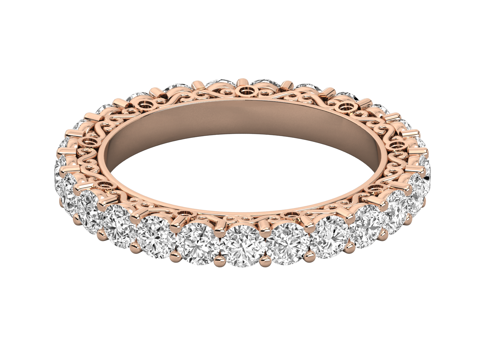Rose Gold Plated Sterling Silver Ring