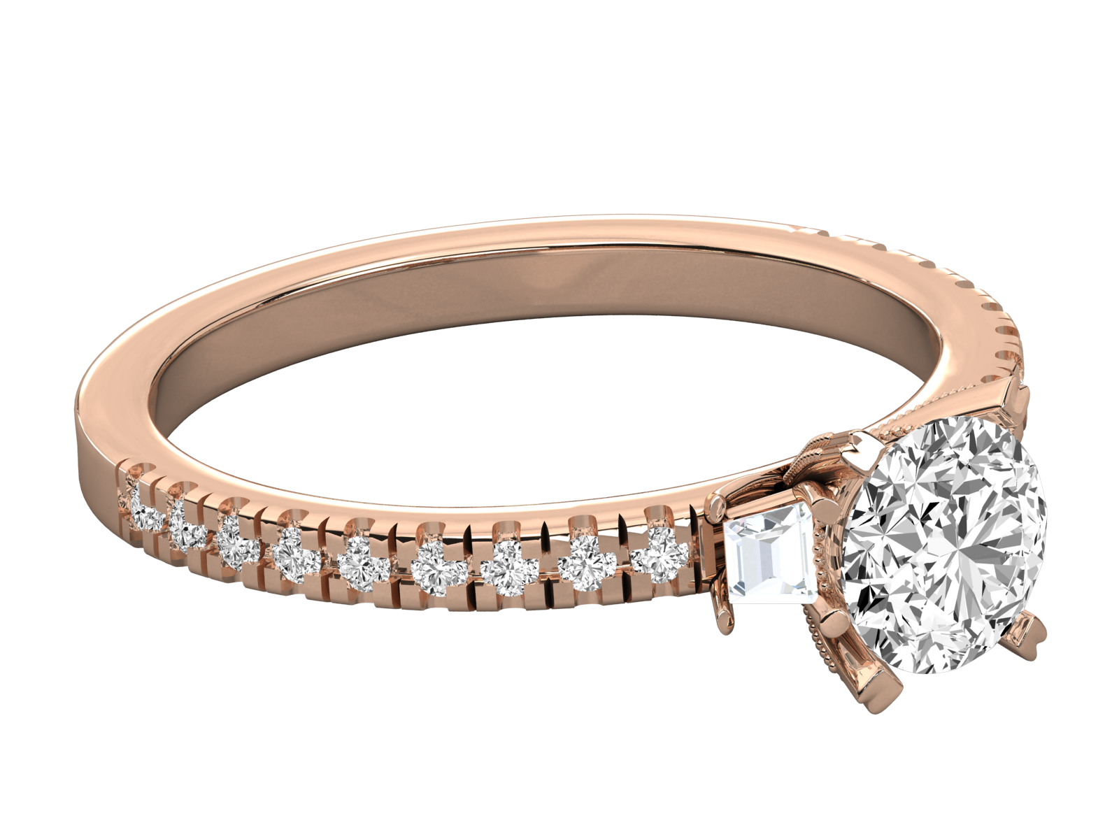 Rose Gold Plated Sterling Silver Ring