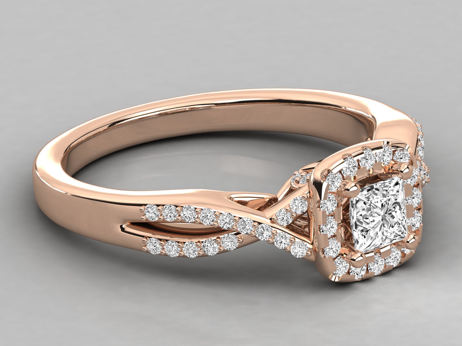 Rose Gold Plated Sterling Silver Ring