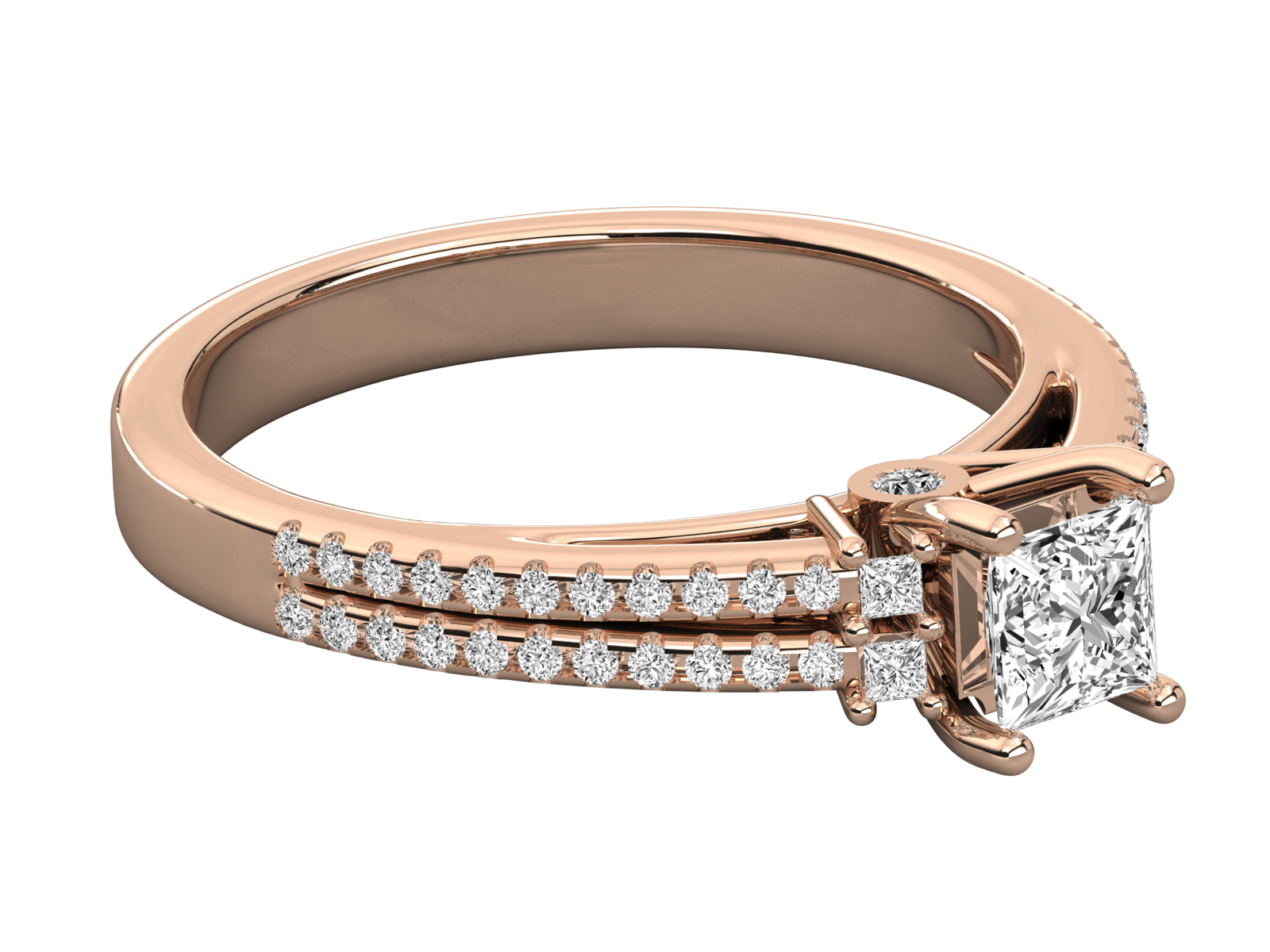 Rose Gold Plated Sterling Silver Ring