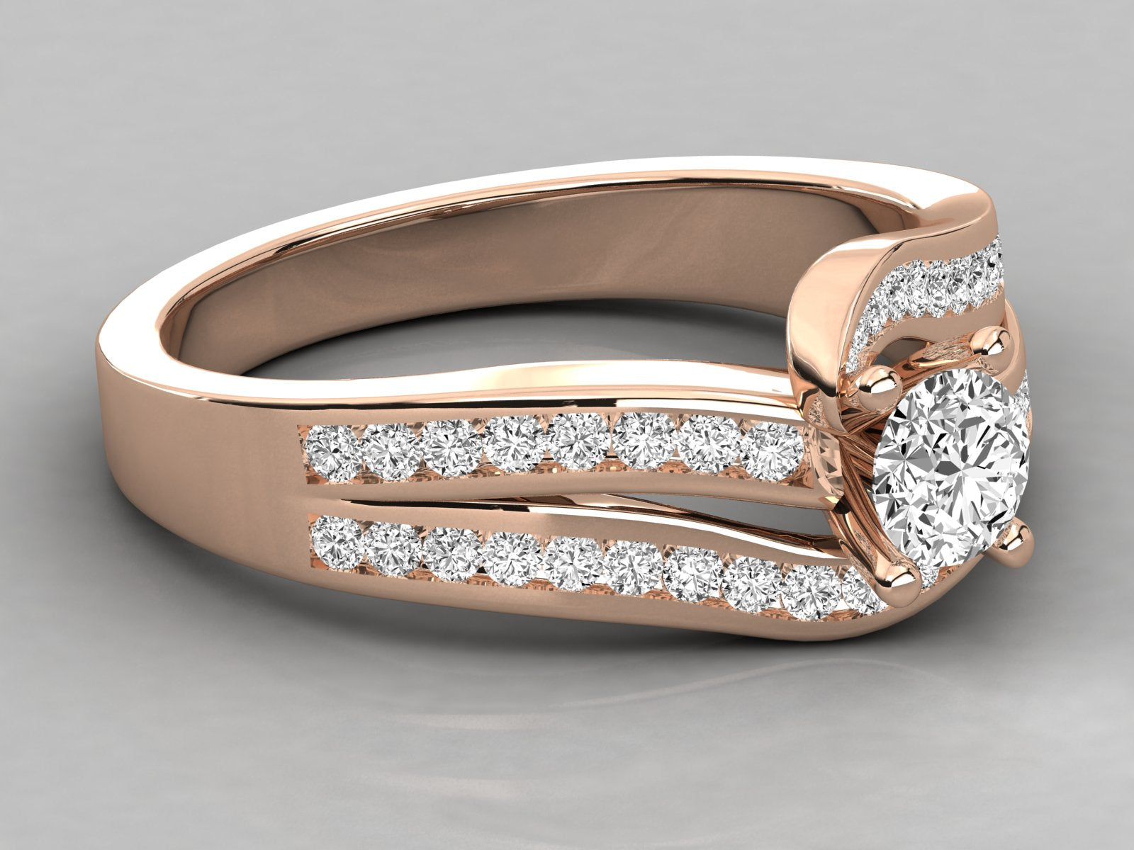 Rose Gold Plated Sterling Silver Ring