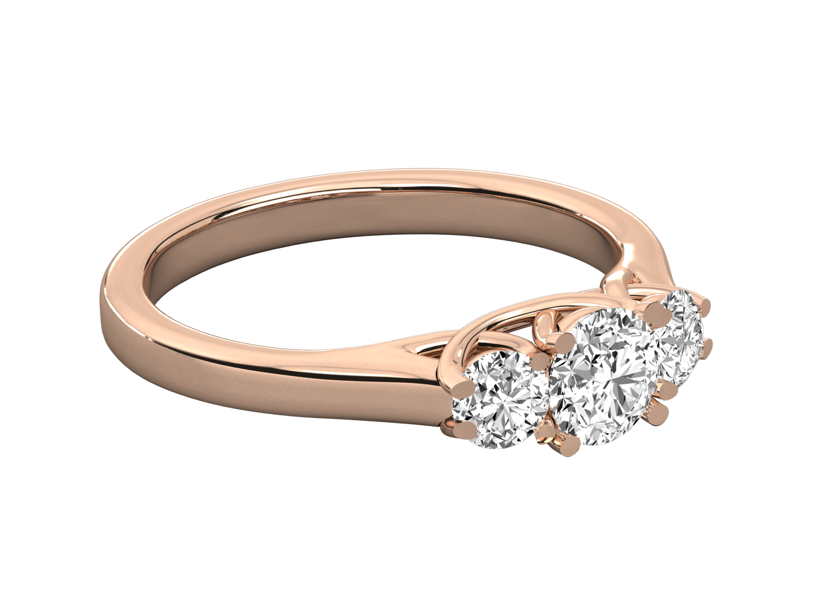 Rose Gold Plated Sterling Silver Ring