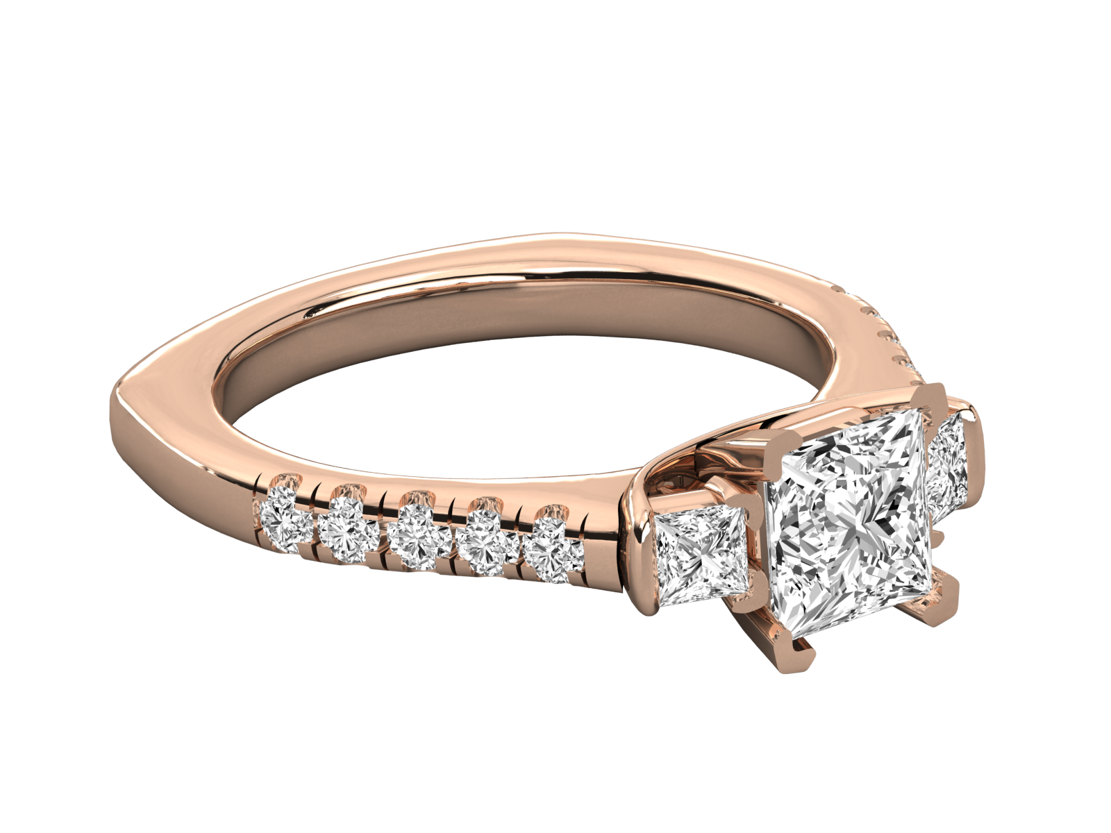 Rose Gold Plated Sterling Silver Ring