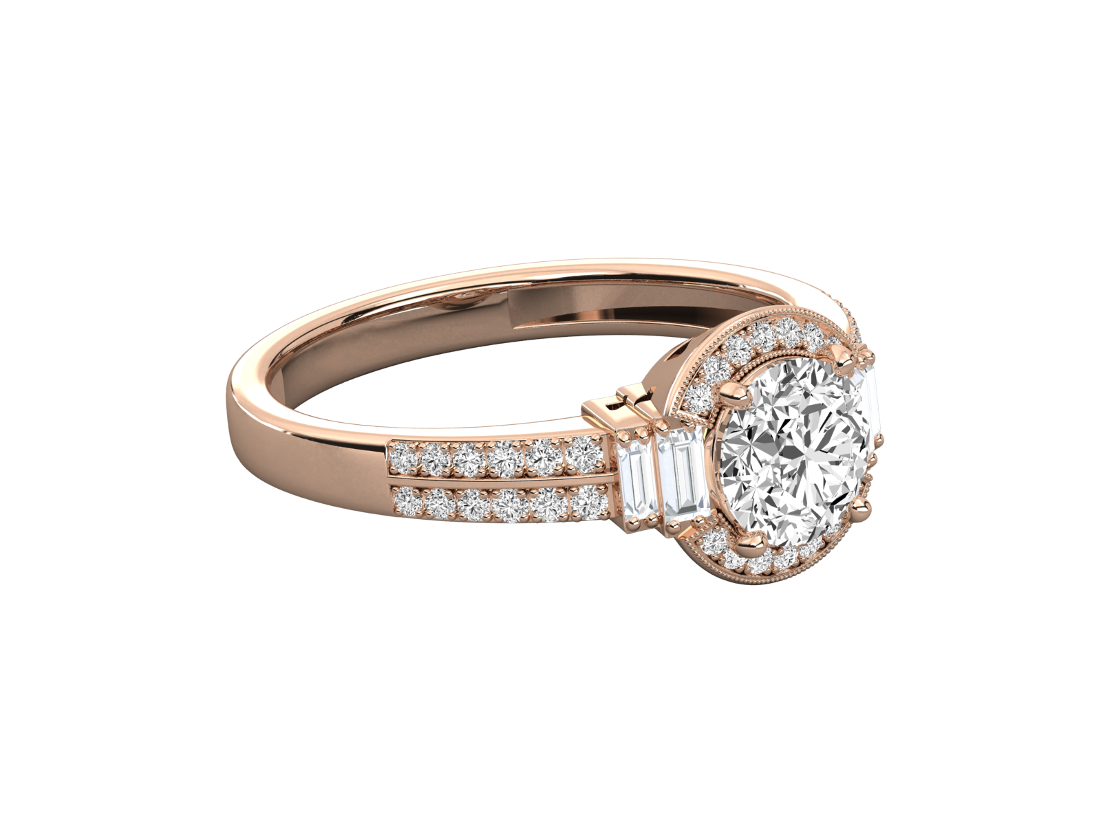 Rose Gold Plated Sterling Silver Ring