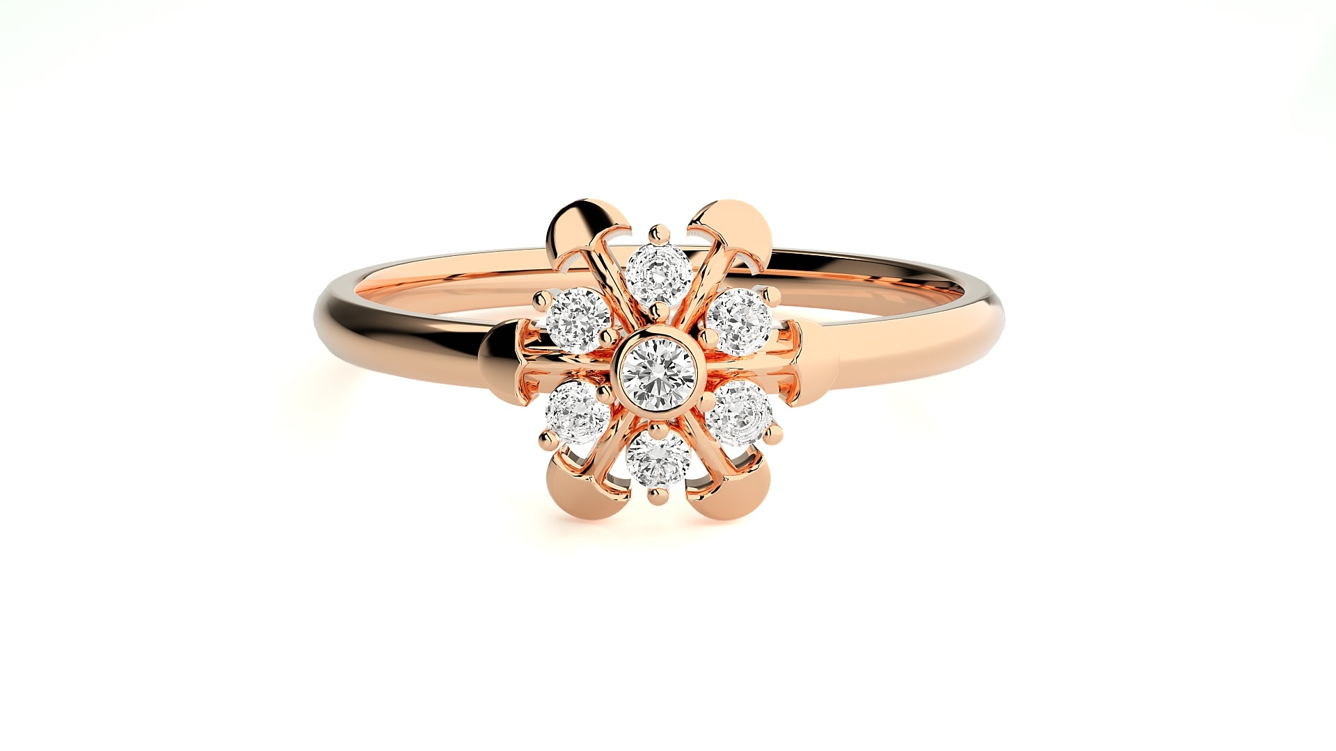 Rose Gold Plated Sterling Silver Ring