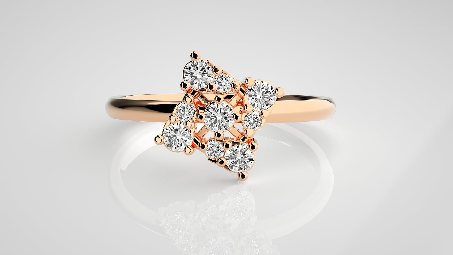 Rose Gold Plated Sterling Silver Ring