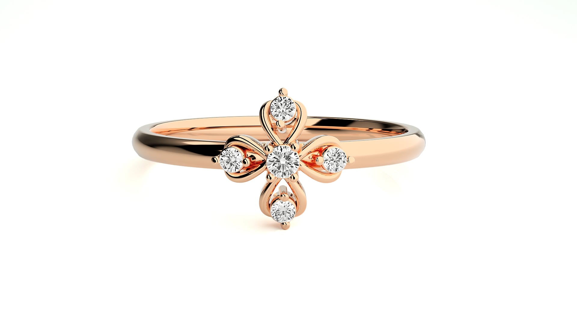 Rose Gold Plated Sterling Silver Ring
