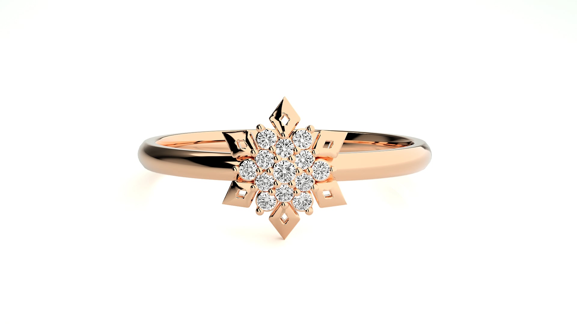 Rose Gold Plated Sterling Silver Ring
