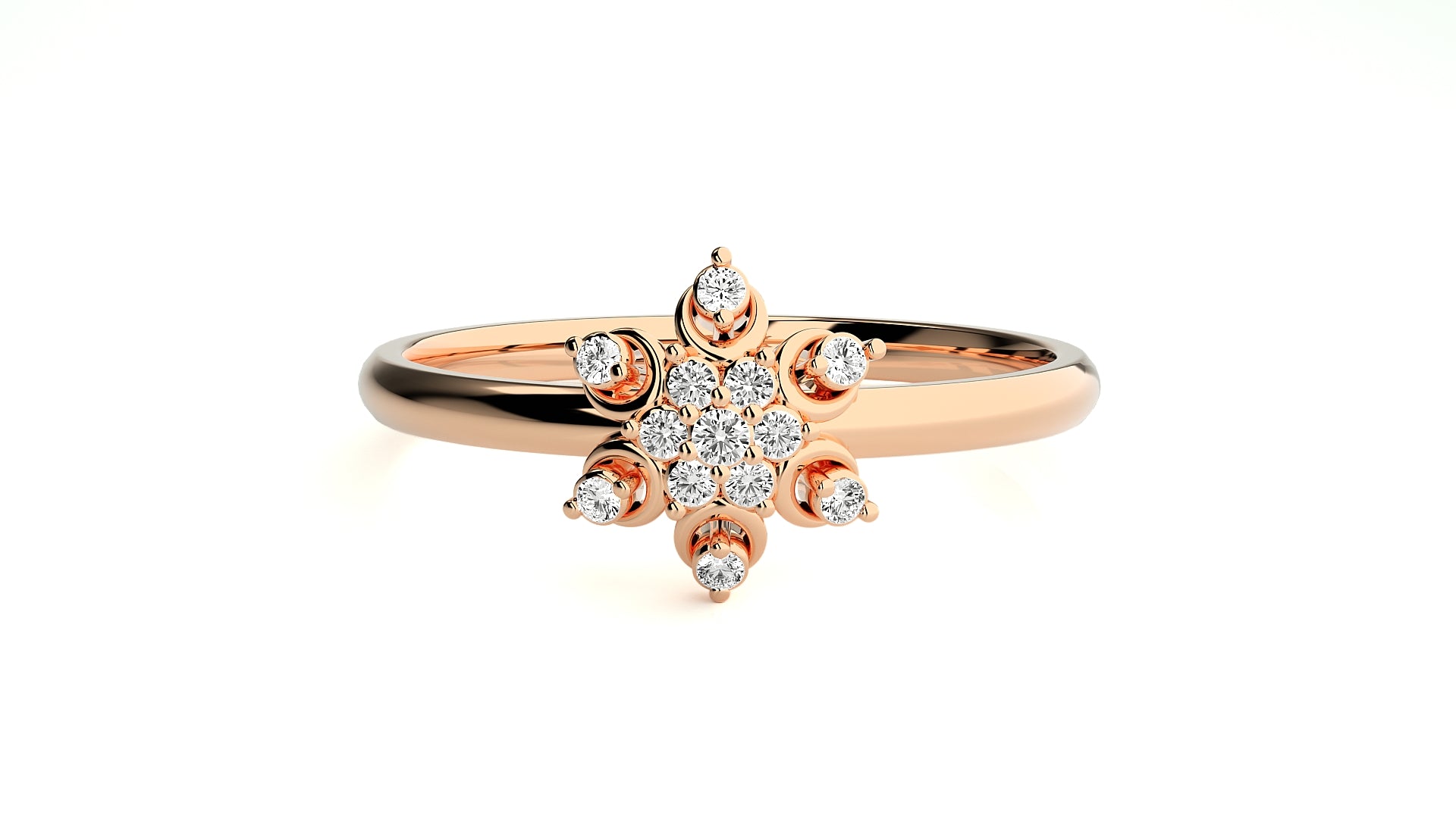 Rose Gold Plated Sterling Silver Ring