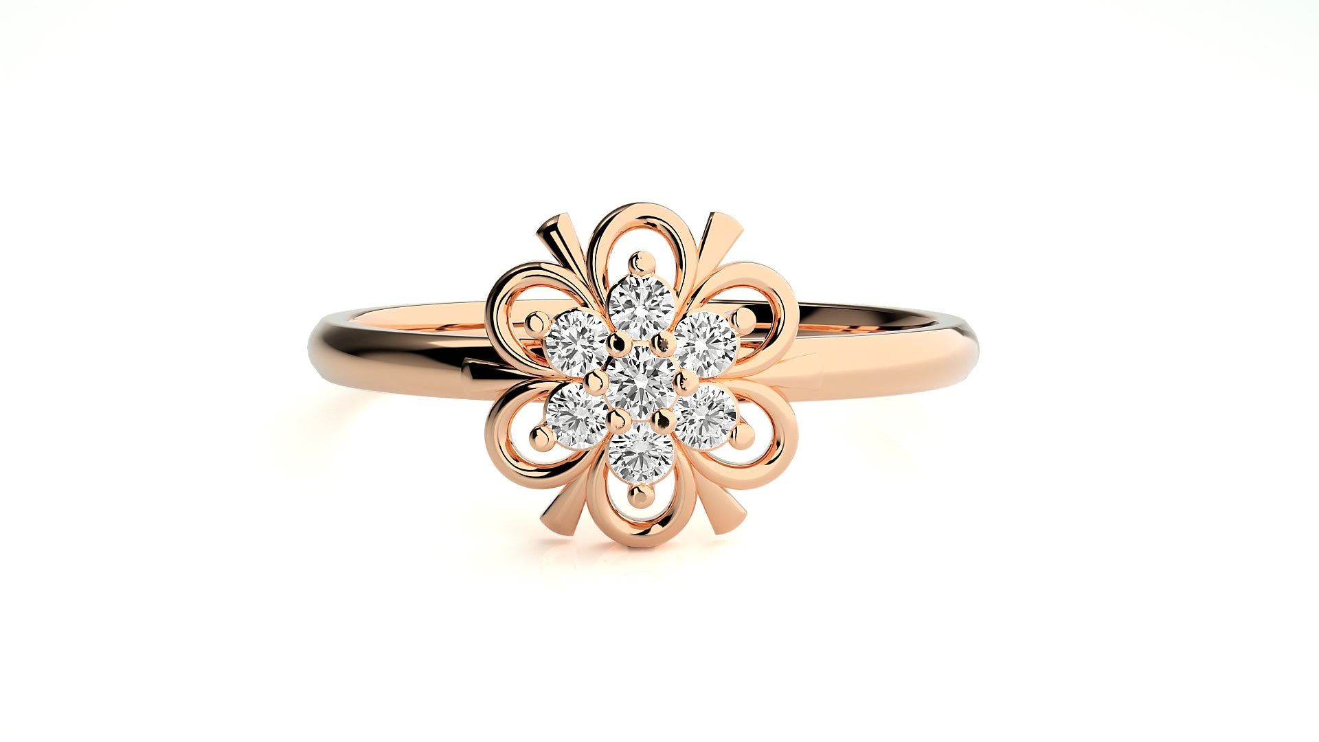 Rose Gold Plated Sterling Silver Ring