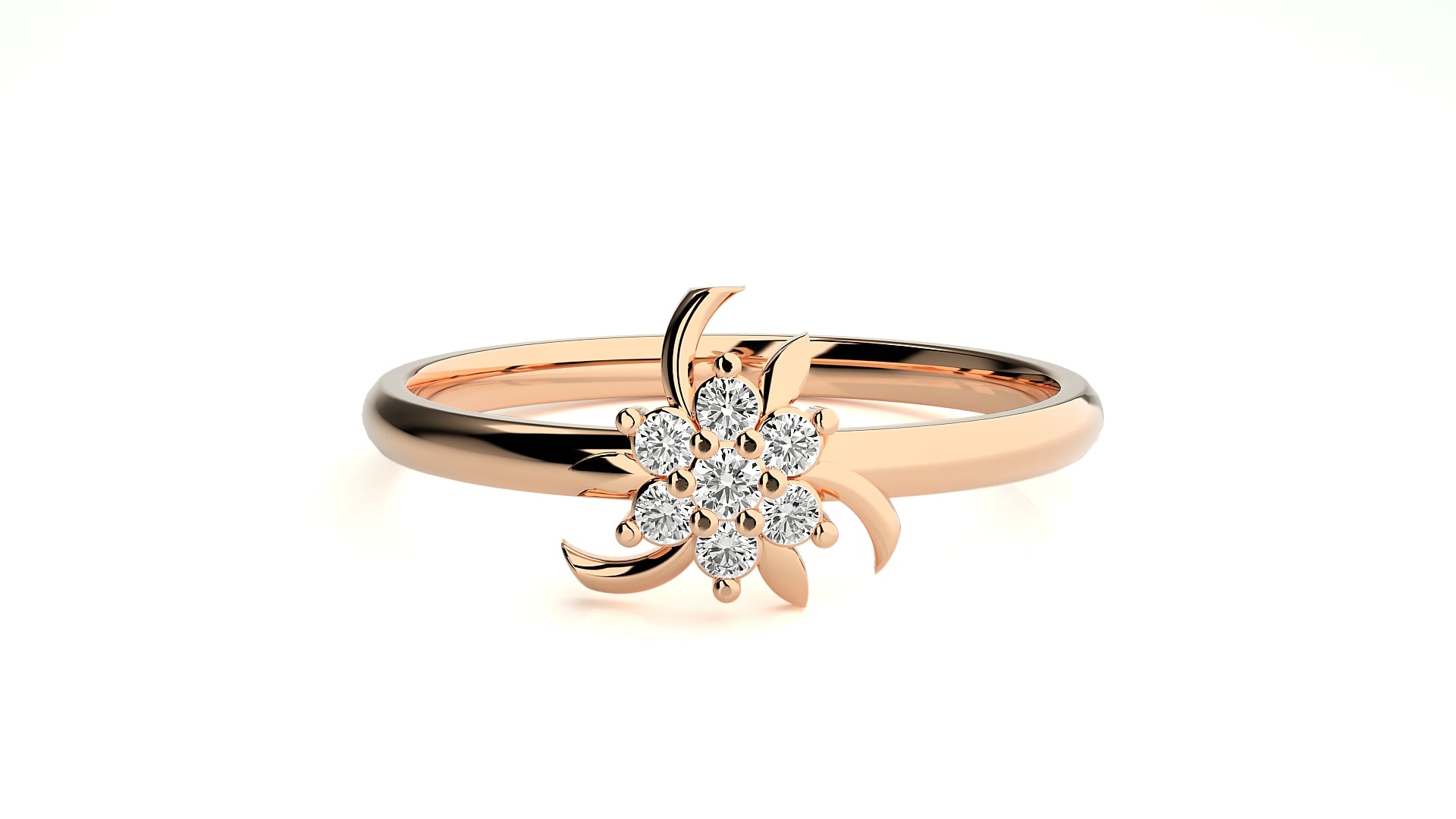 Rose Gold Plated Sterling Silver Ring