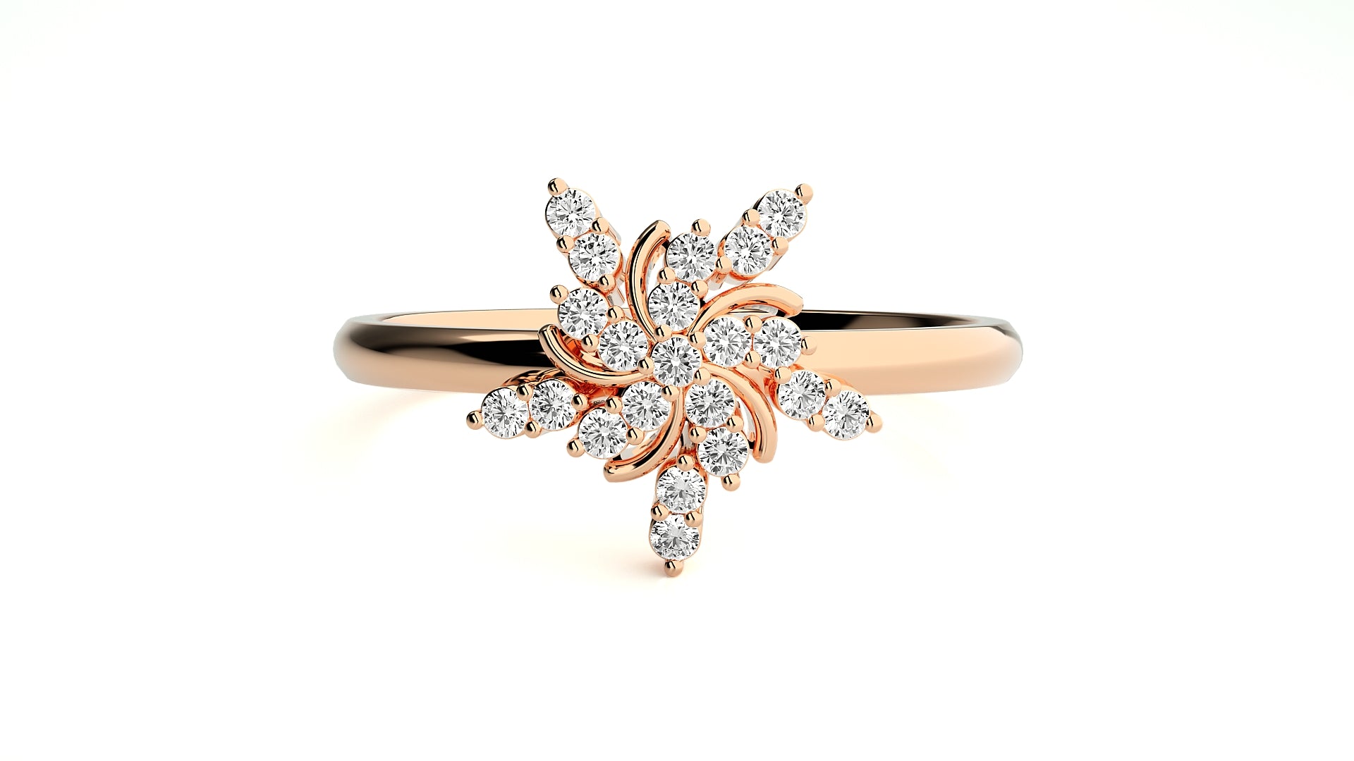 Rose Gold Plated Sterling Silver Ring
