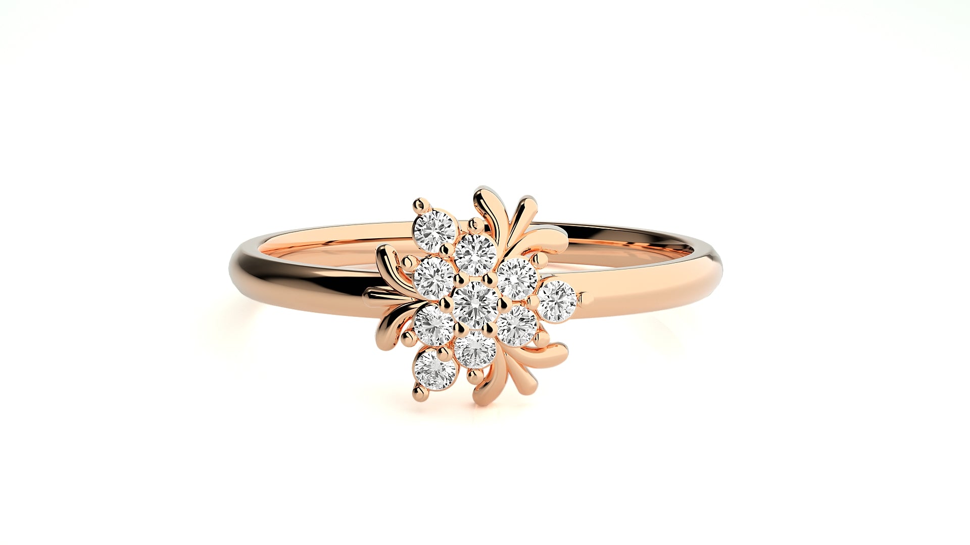 Rose Gold Plated Sterling Silver Ring