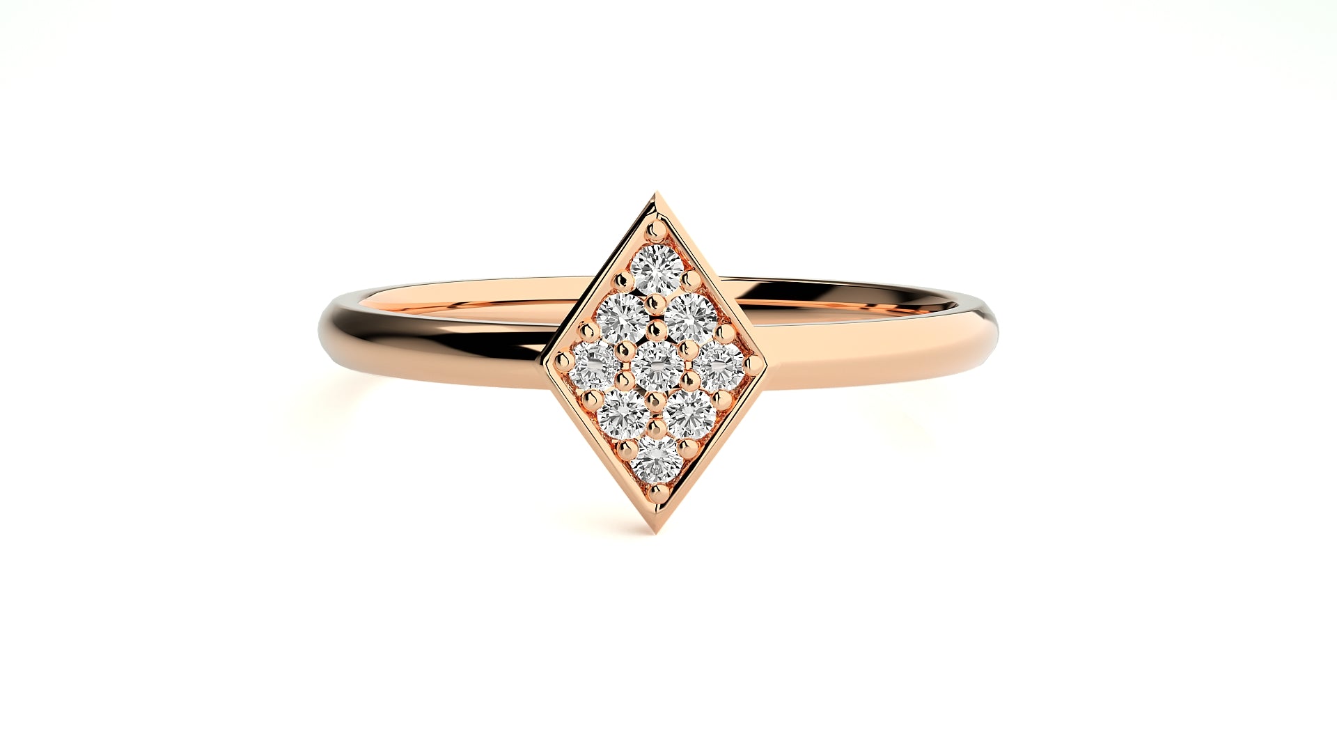 Rose Gold Plated Sterling Silver Ring