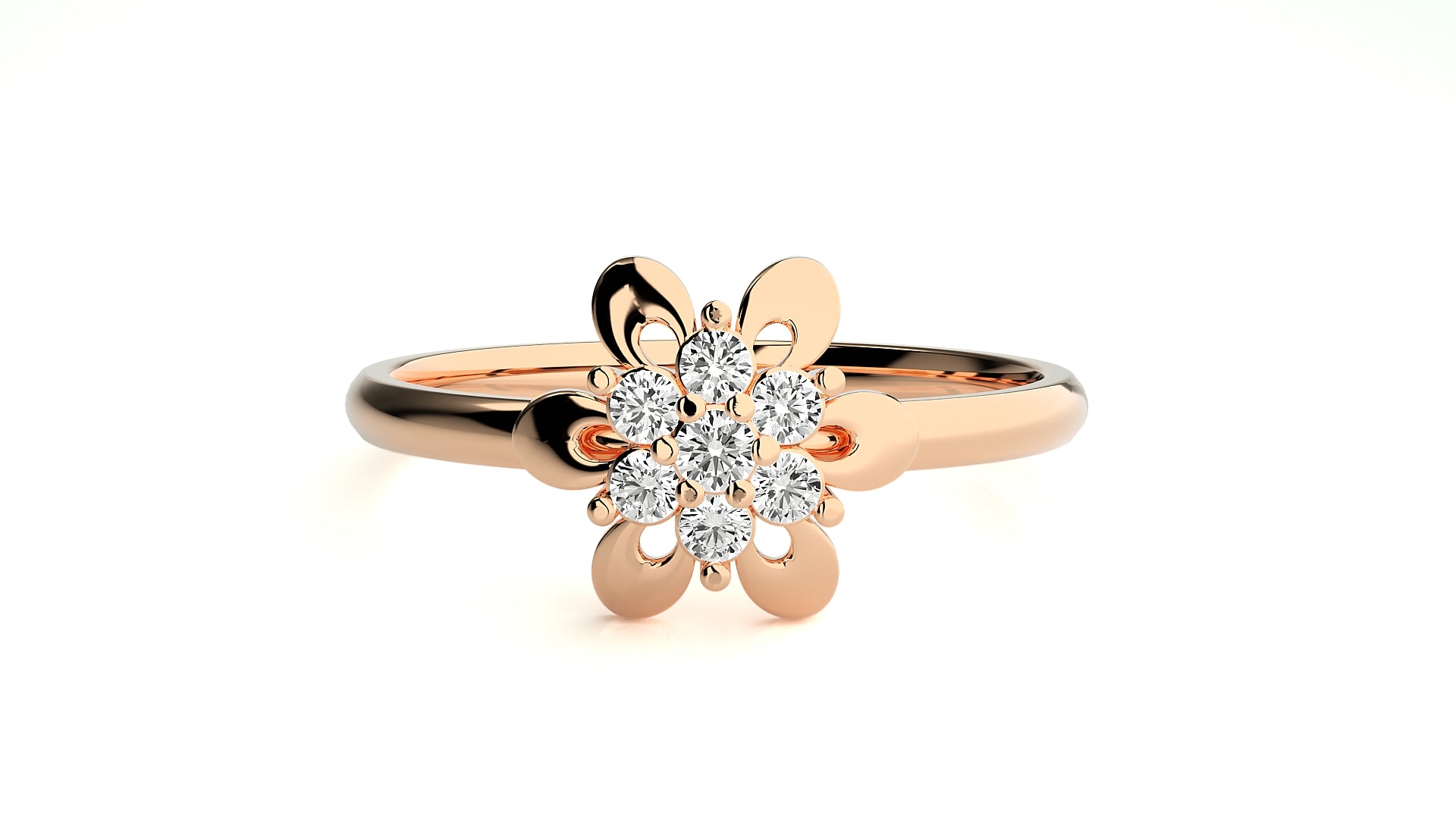 Rose Gold Plated Sterling Silver Ring