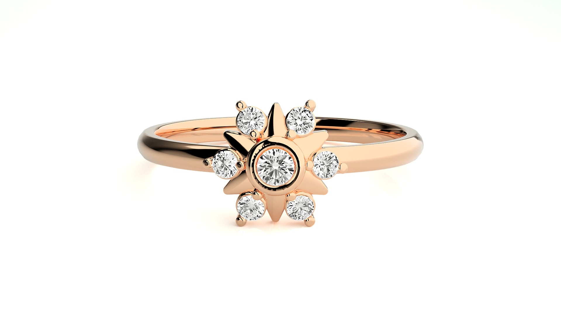 Rose Gold Plated Sterling Silver Ring