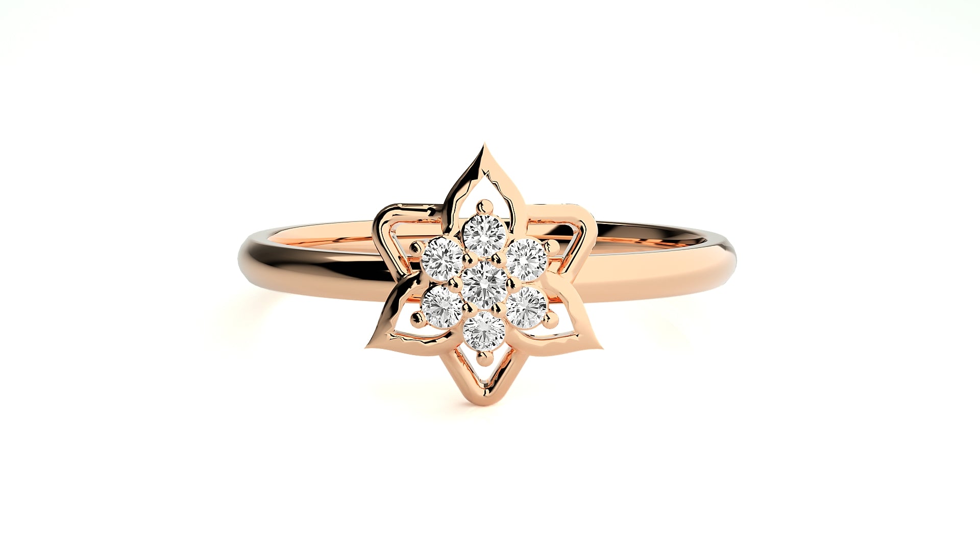 Rose Gold Plated Sterling Silver Ring