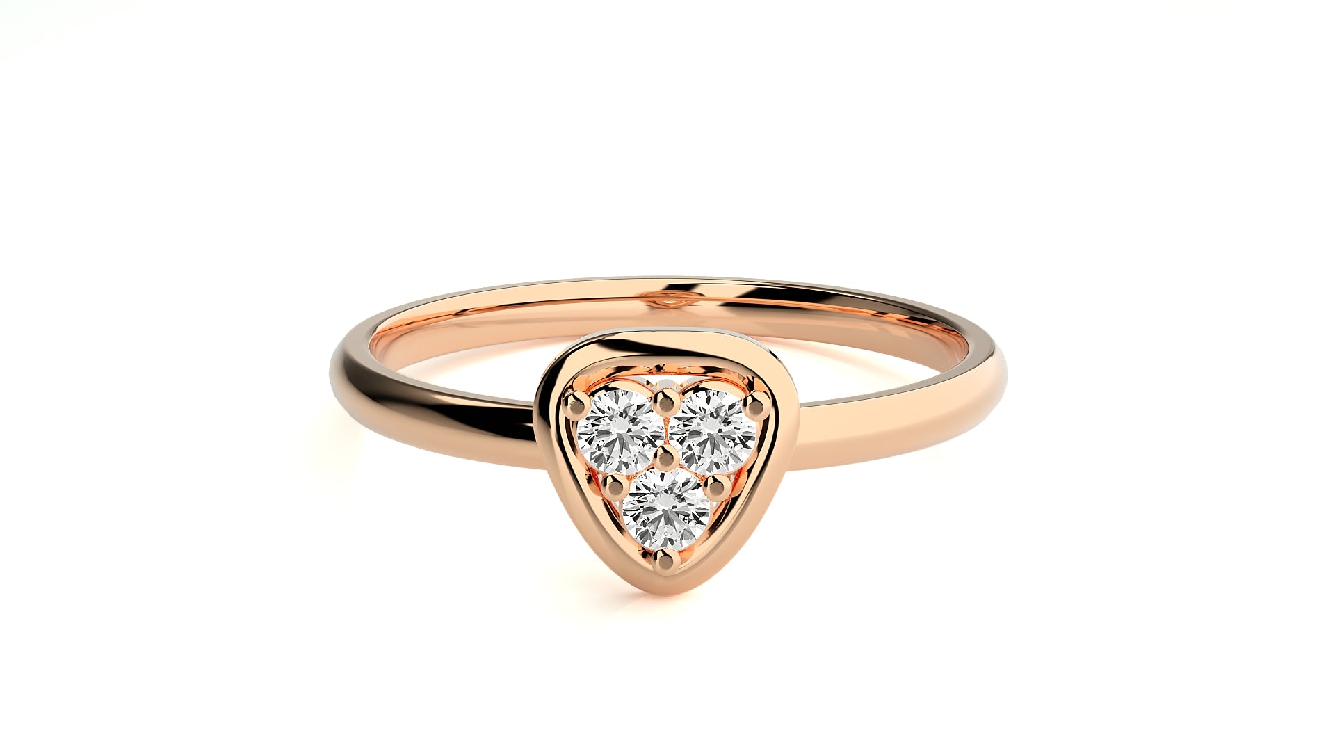 Rose Gold Plated Sterling Silver Ring