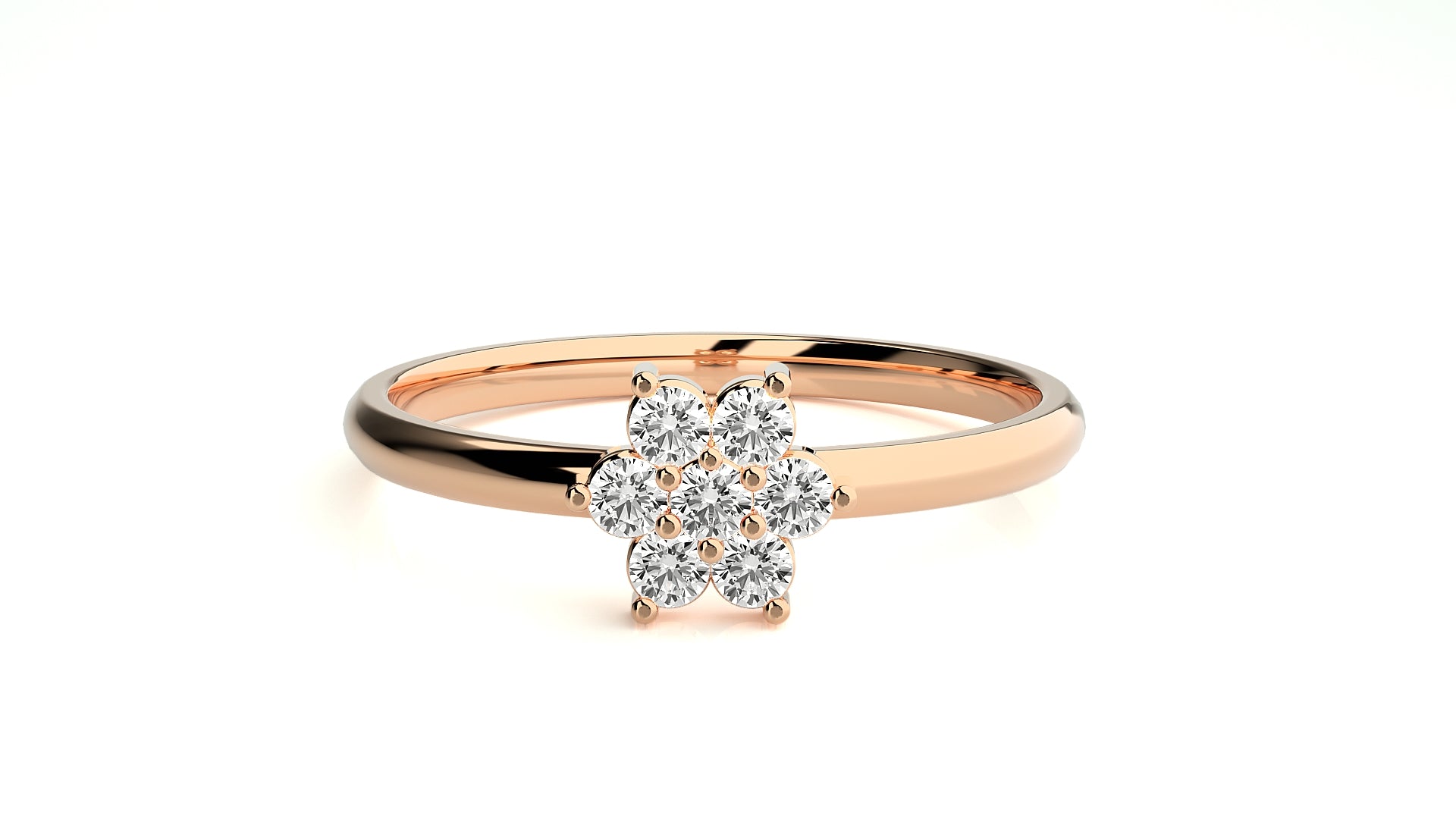 Rose Gold Plated Sterling Silver Ring