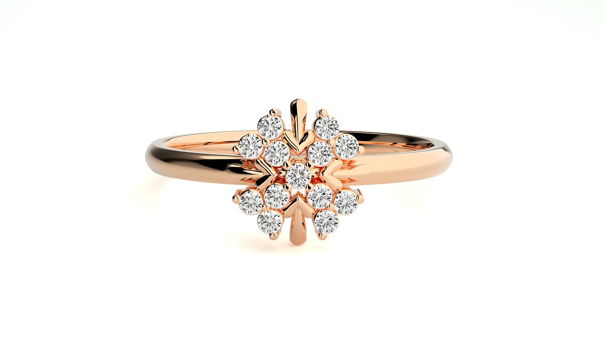 Rose Gold Plated Sterling Silver Ring