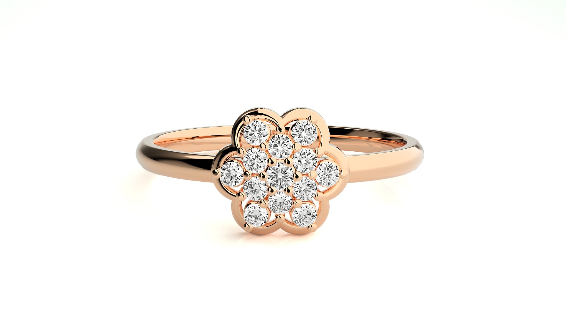 Rose Gold Plated Sterling Silver Ring