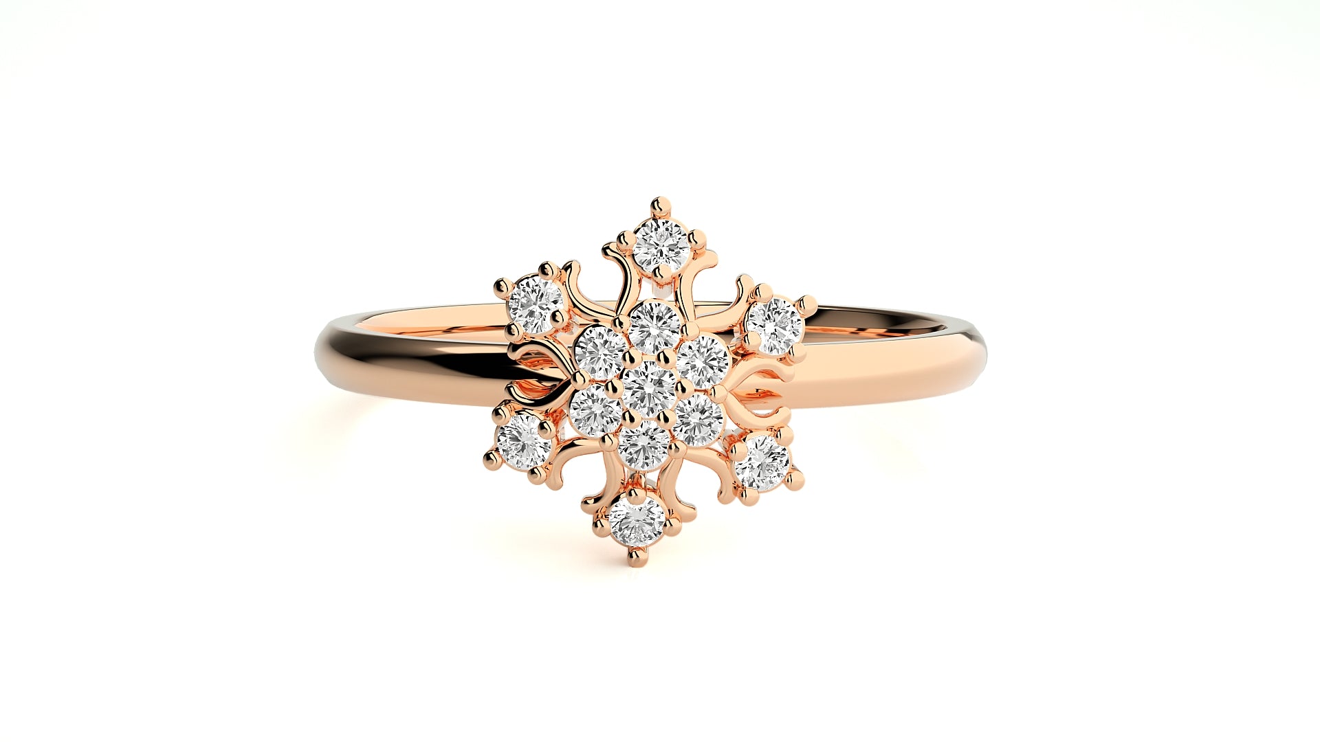 Rose Gold Plated Sterling Silver Ring