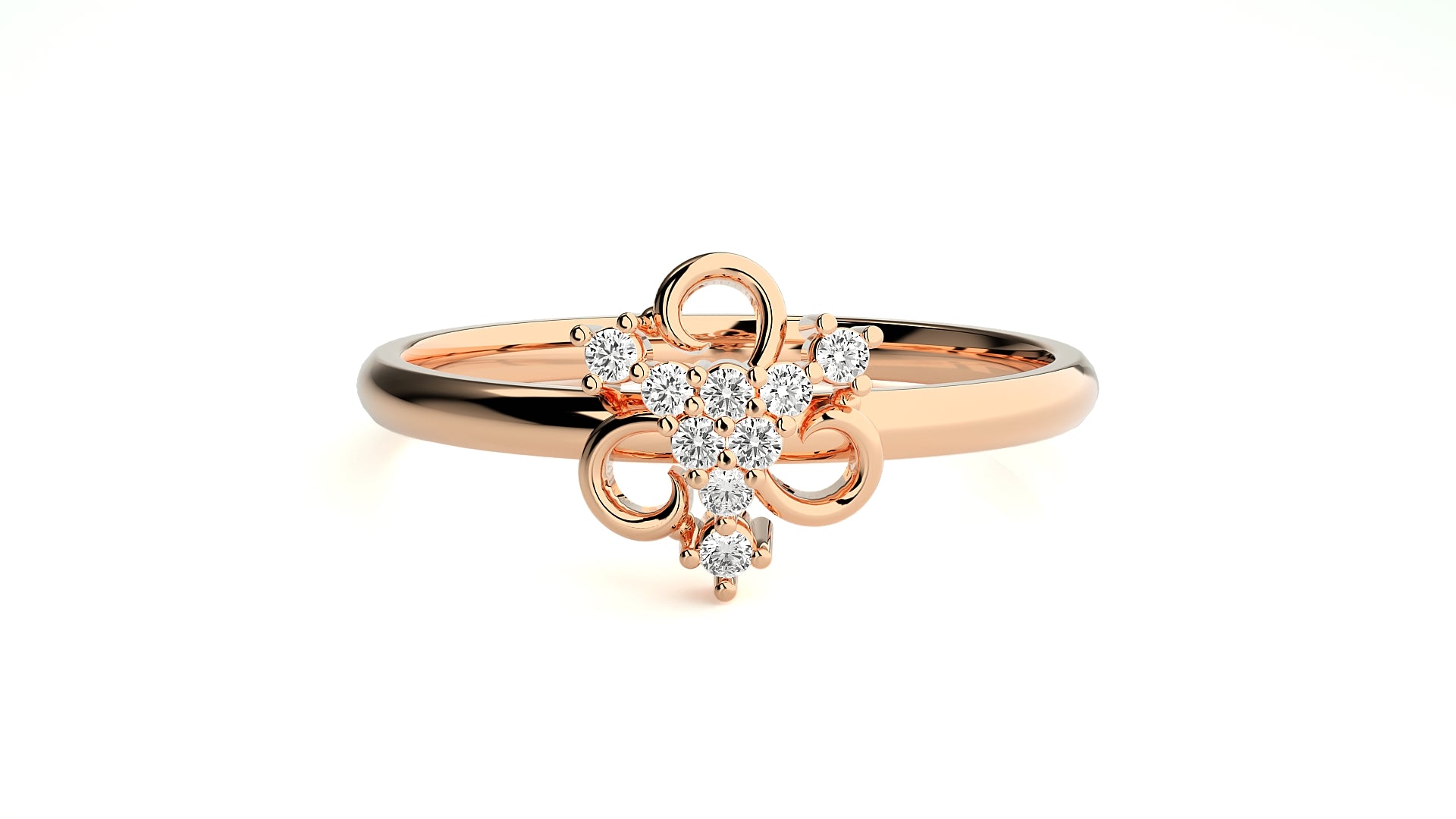 Rose Gold Plated Sterling Silver Ring