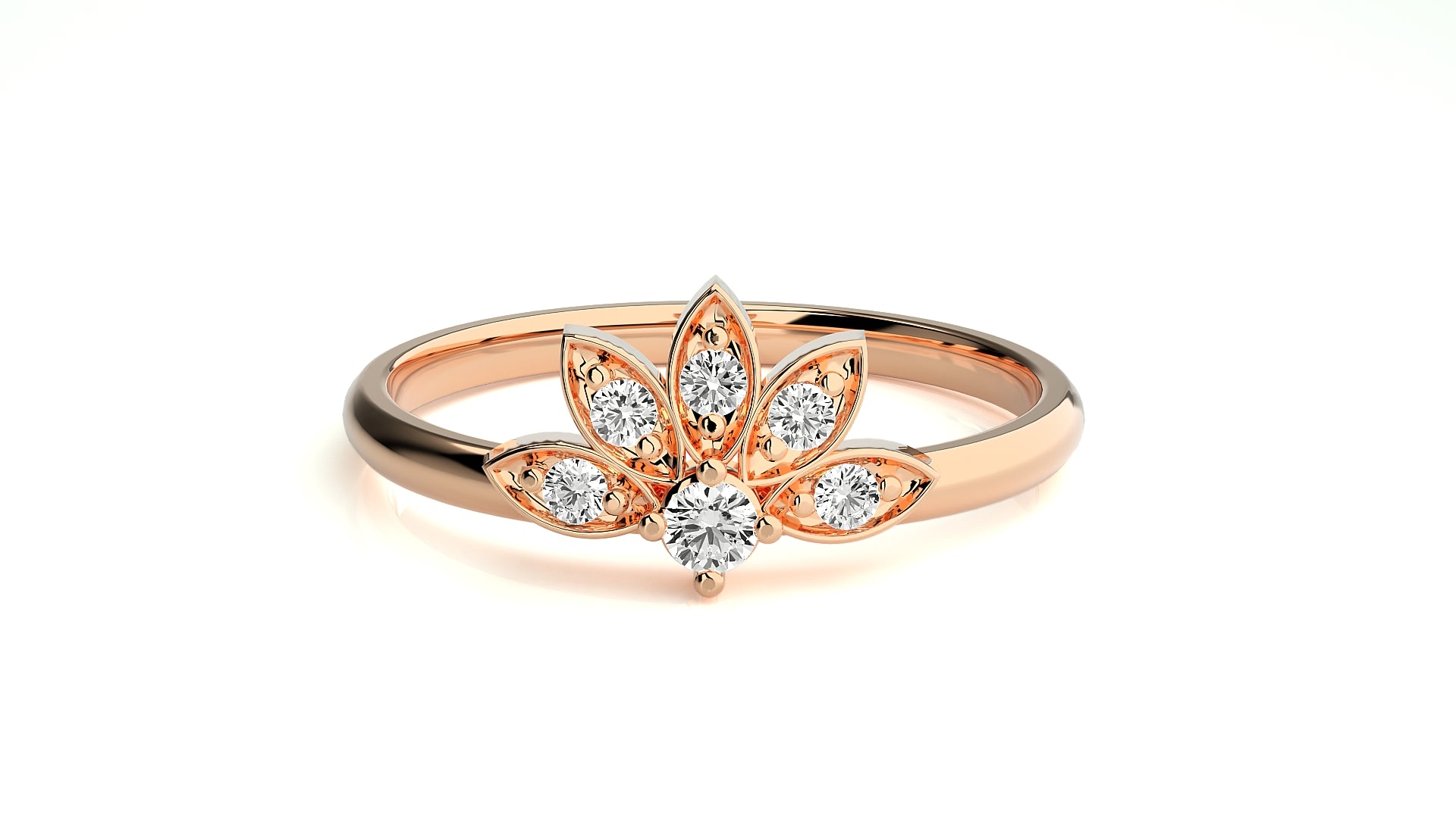 Rose Gold Plated Sterling Silver Ring