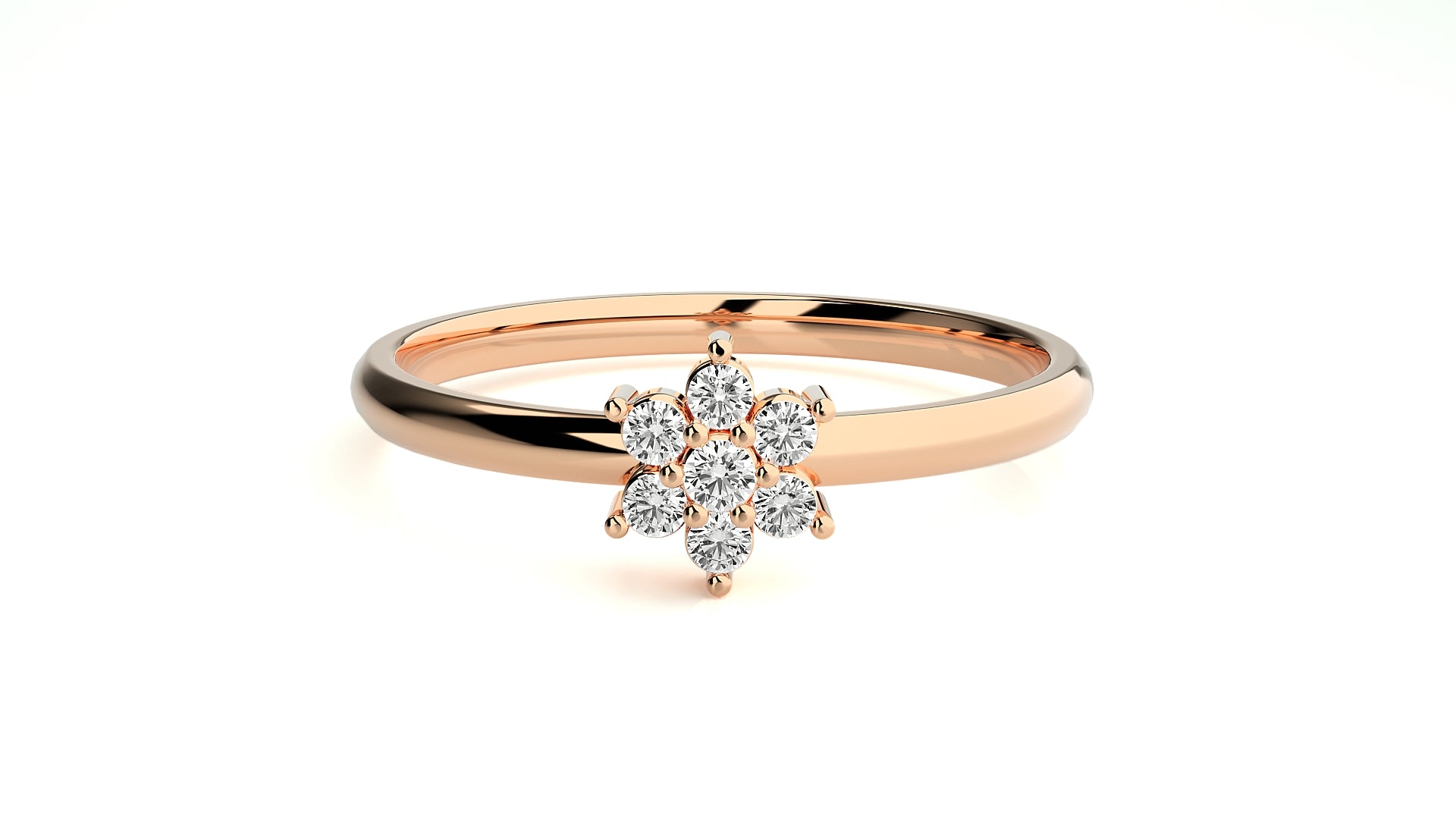 Rose Gold Plated Sterling Silver Ring