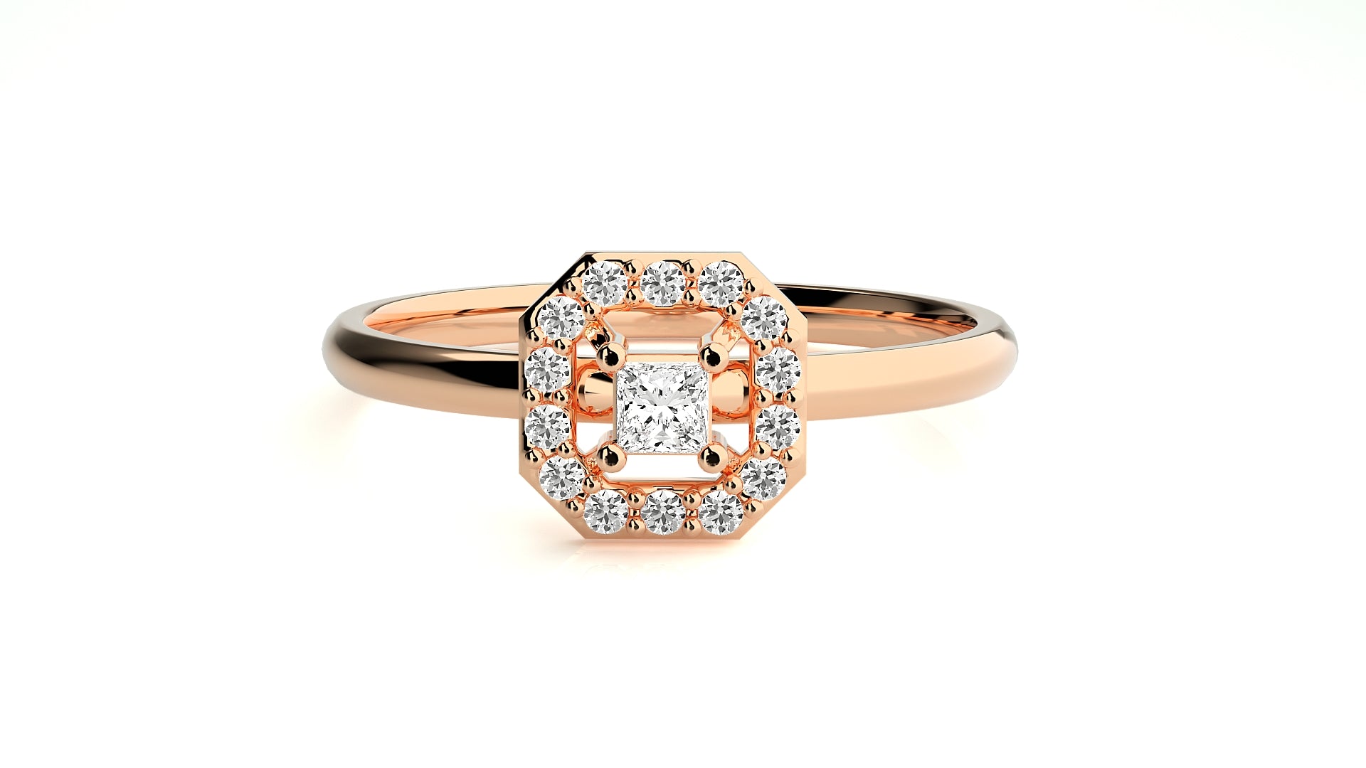Rose Gold Plated Sterling Silver Ring