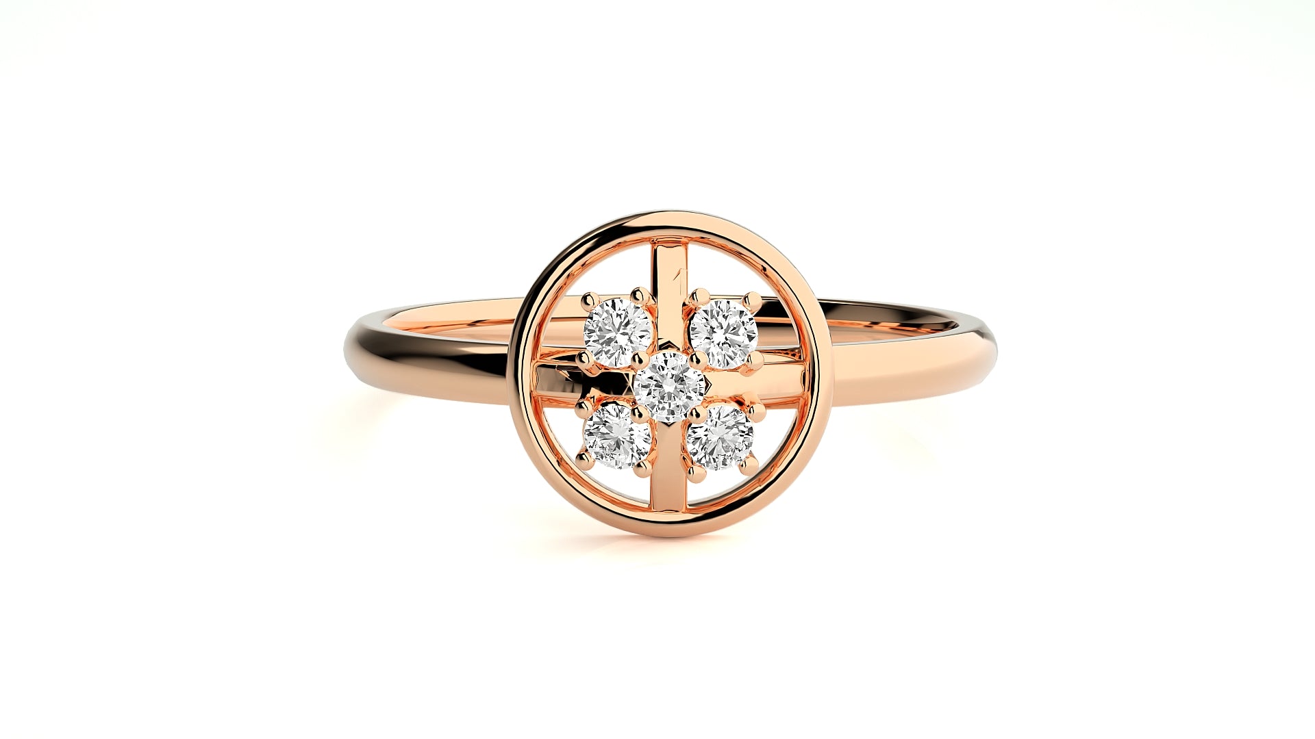 Rose Gold Plated Sterling Silver Ring