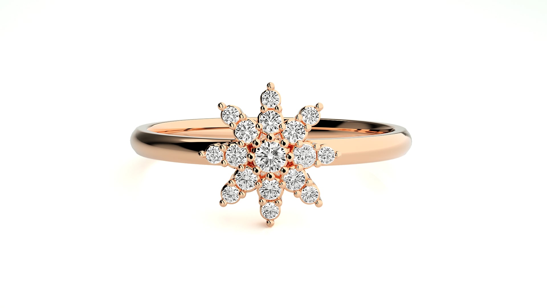 Rose Gold Plated Sterling Silver Ring