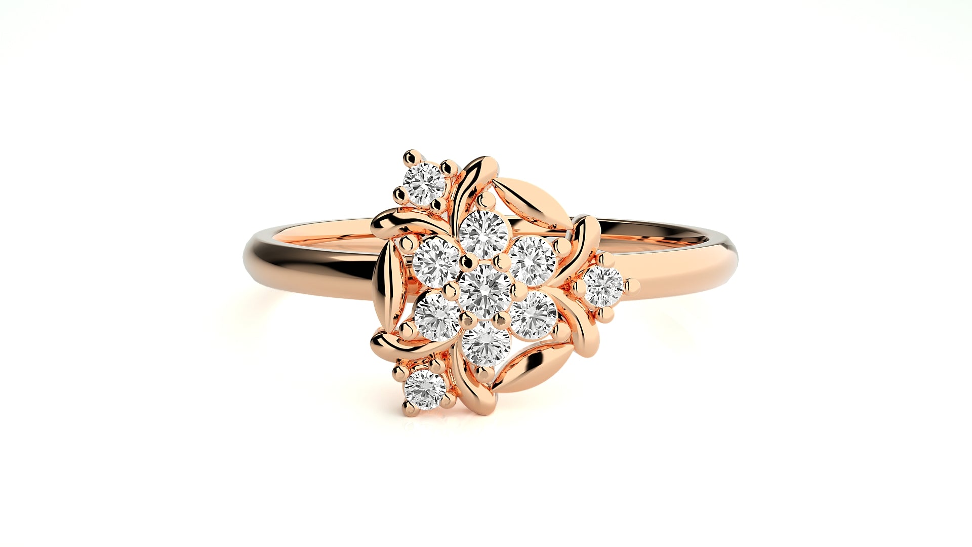 Rose Gold Plated Sterling Silver Ring
