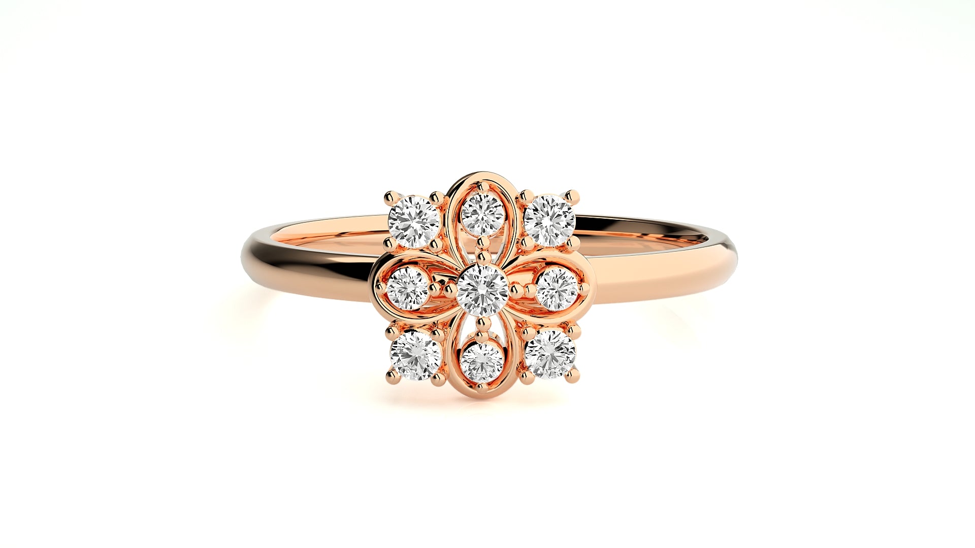 Rose Gold Plated Sterling Silver Ring
