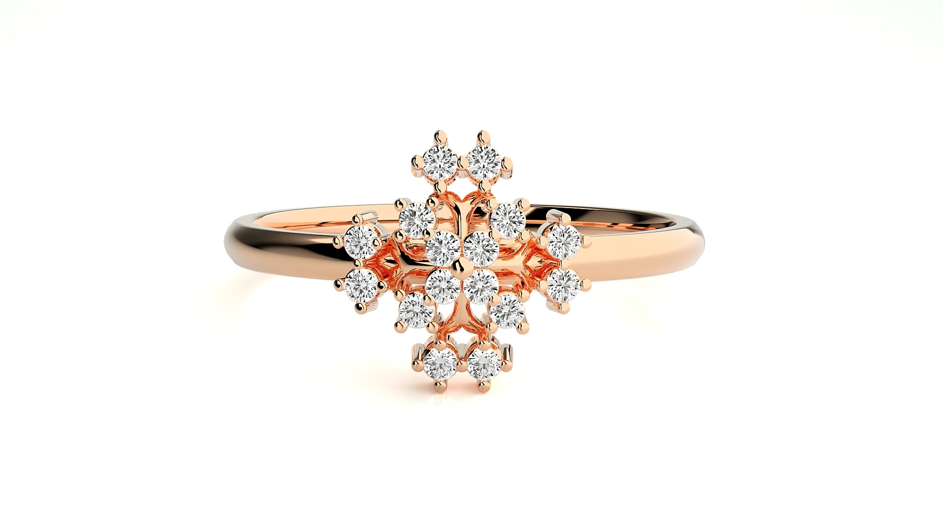 Rose Gold Plated Sterling Silver Ring