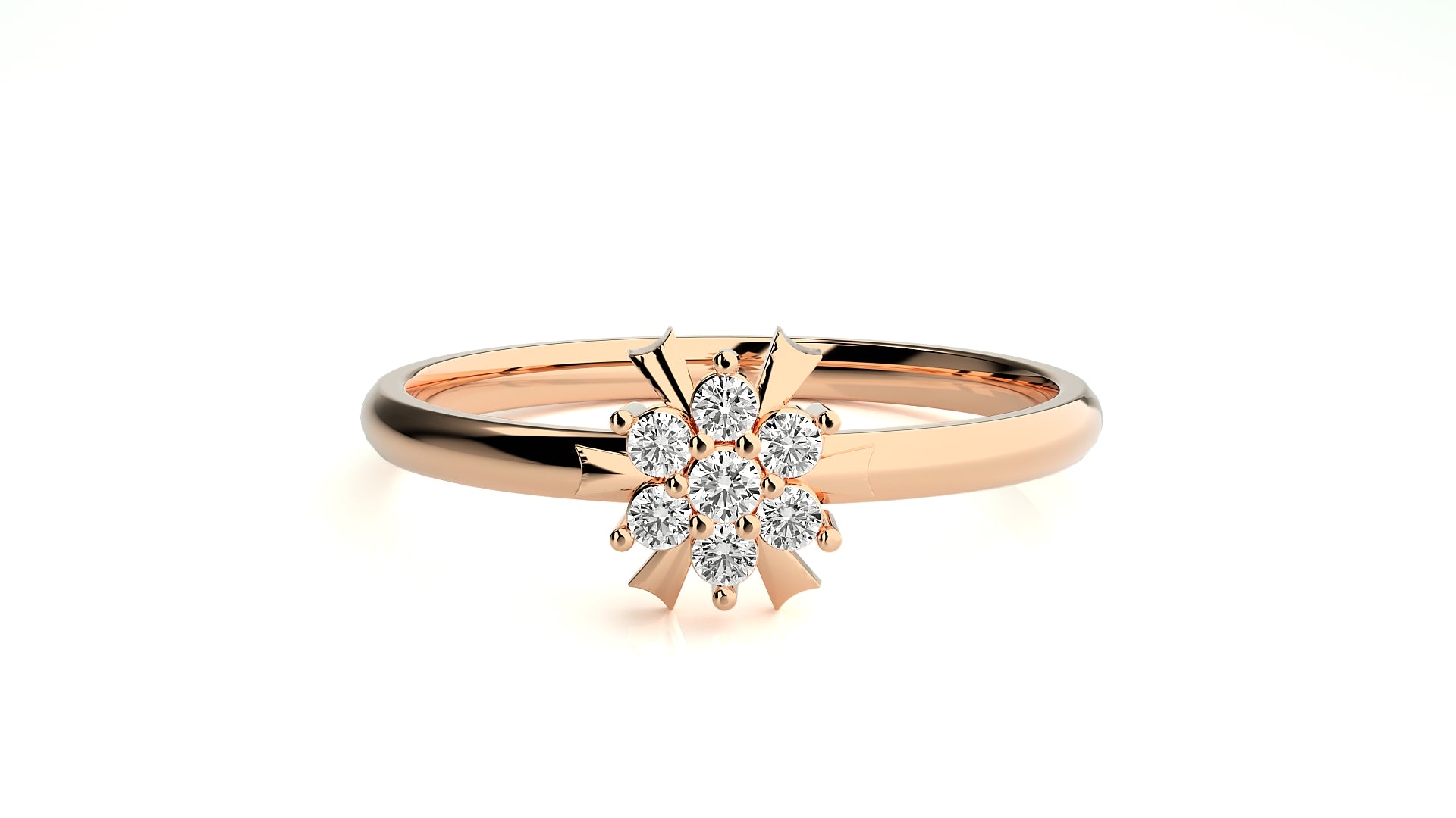 Rose Gold Plated Sterling Silver Ring